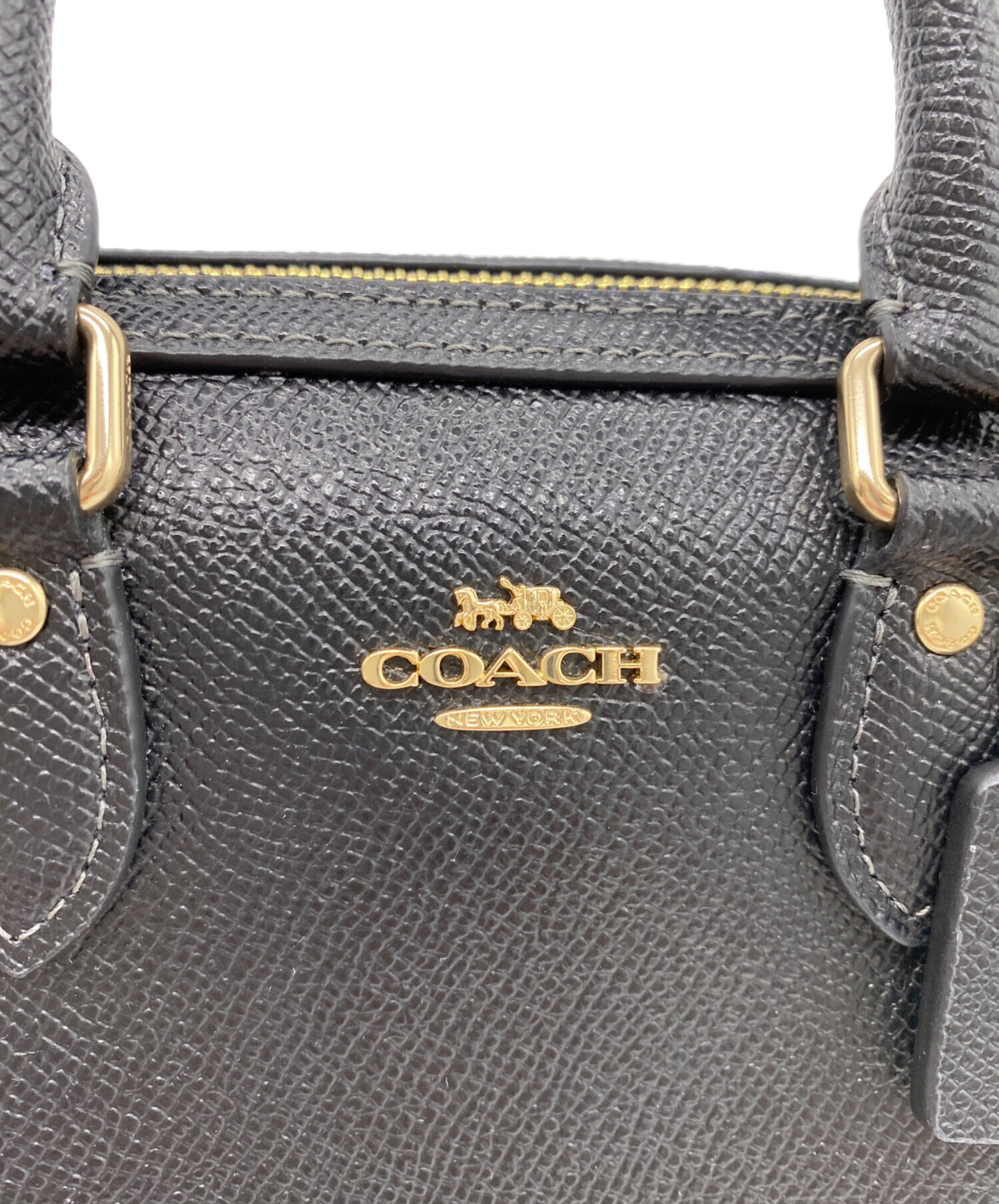 中古・古着通販】COACH (コーチ) ミニアーロンクロスボディ ブラック