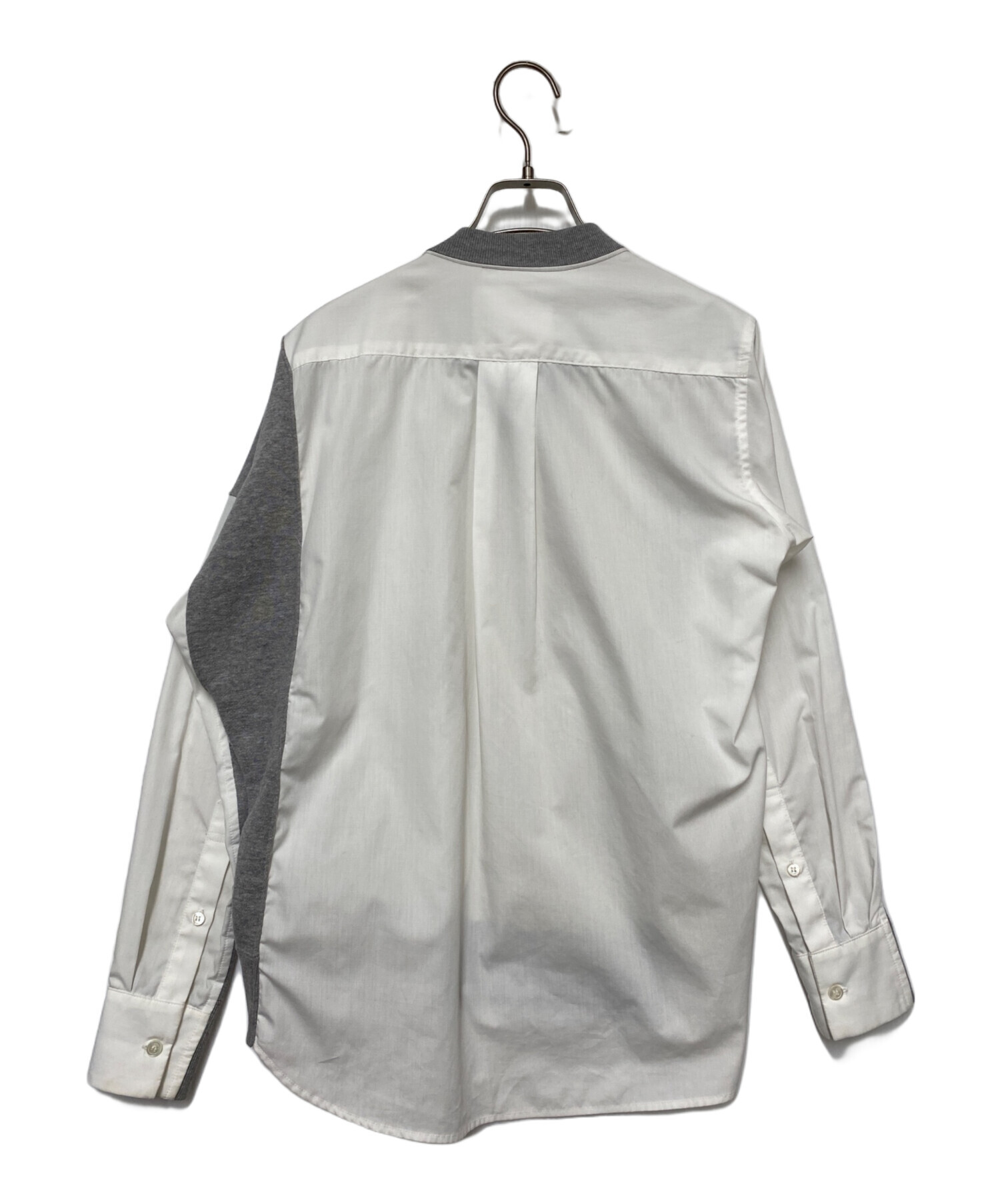 中古・古着通販】sacai (サカイ) スウェットドッキングシャツ グレー