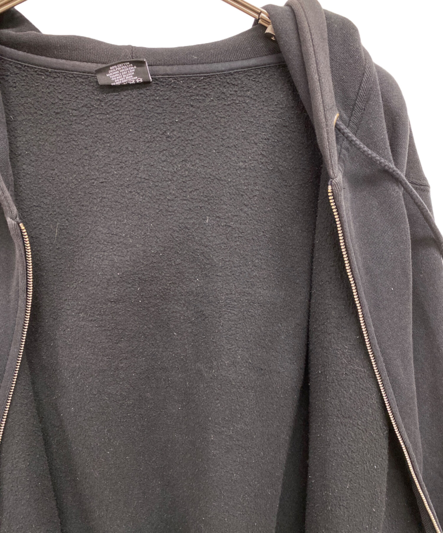 中古・古着通販】stussy (ステューシー) ジップパーカー ブラック