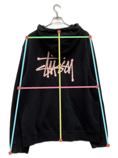 中古・古着通販】stussy (ステューシー) ジップパーカー ブラック