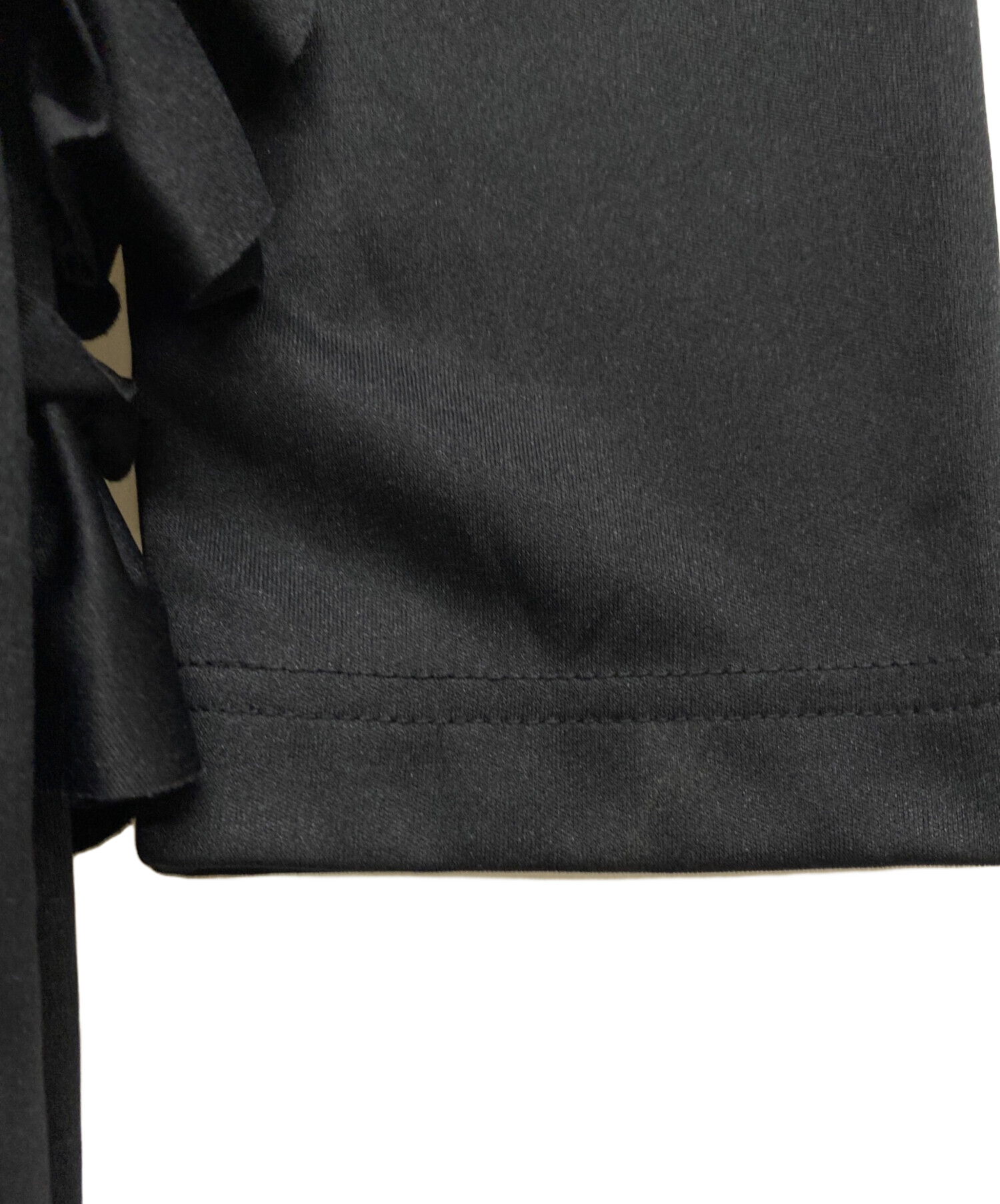 コムデギャルソン コムコム 19AW フリル ワンピース 黒M 中古・古着通販】COMME des GARCONS GIRL (コムデギャルソンガール