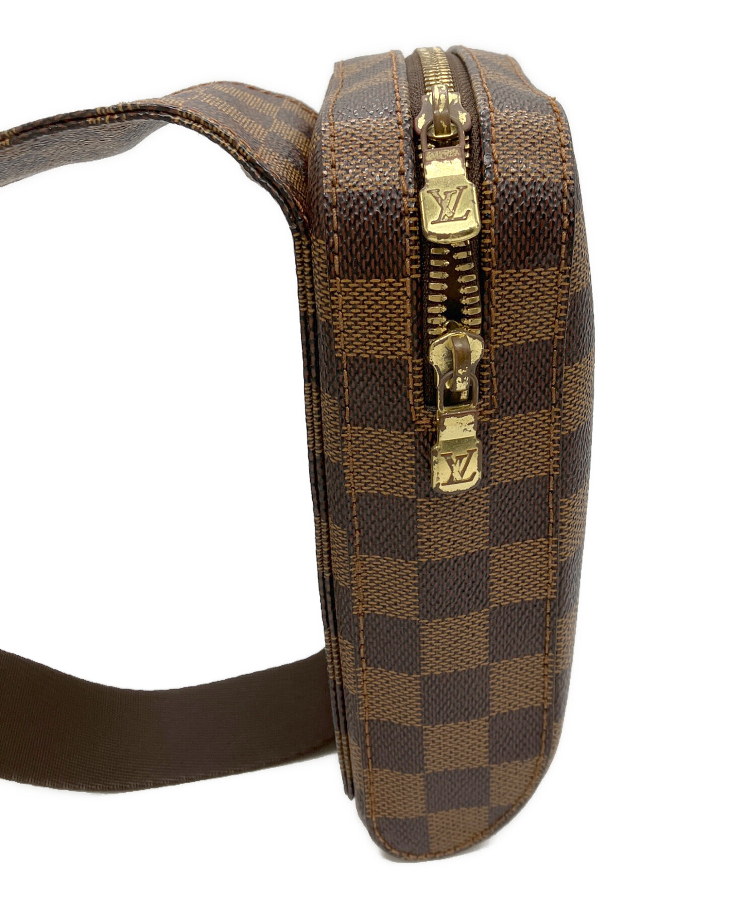 Louis Vuitton ボディバッグ ブラウン 中古・古着通販】LOUIS VUITTON (ルイ ヴィトン) ボディーバッグ
