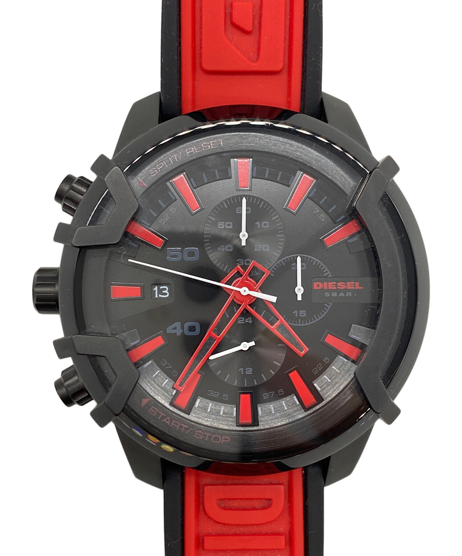 DIESEL DZ-4530 新品未使用 デジタル腕時計 クロノグラフ 黒 赤 中古・古着通販】DIESEL (ディーゼル) 腕時計 ブラック｜ブランド