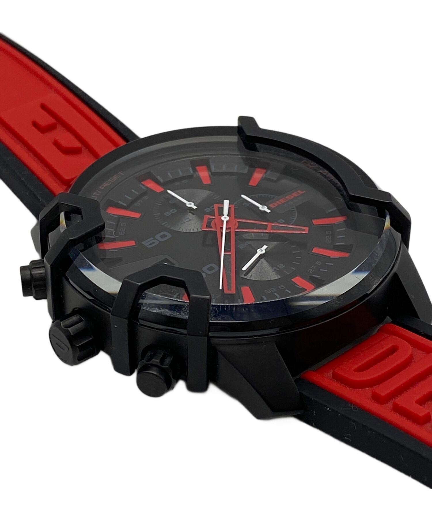 DIESEL DZ-4530 新品未使用 デジタル腕時計 クロノグラフ 黒 赤 DIESEL DZ-4530 新品未使用 デジタル腕時計 クロノグラフ 黒 赤 メンズ