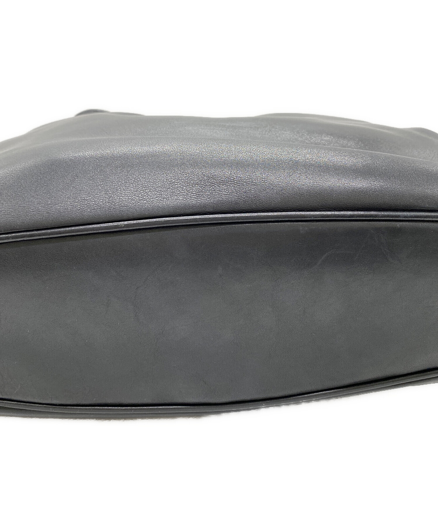 中古・古着通販】GUCCI (グッチ) バンブーショルダーバッグ ブラック