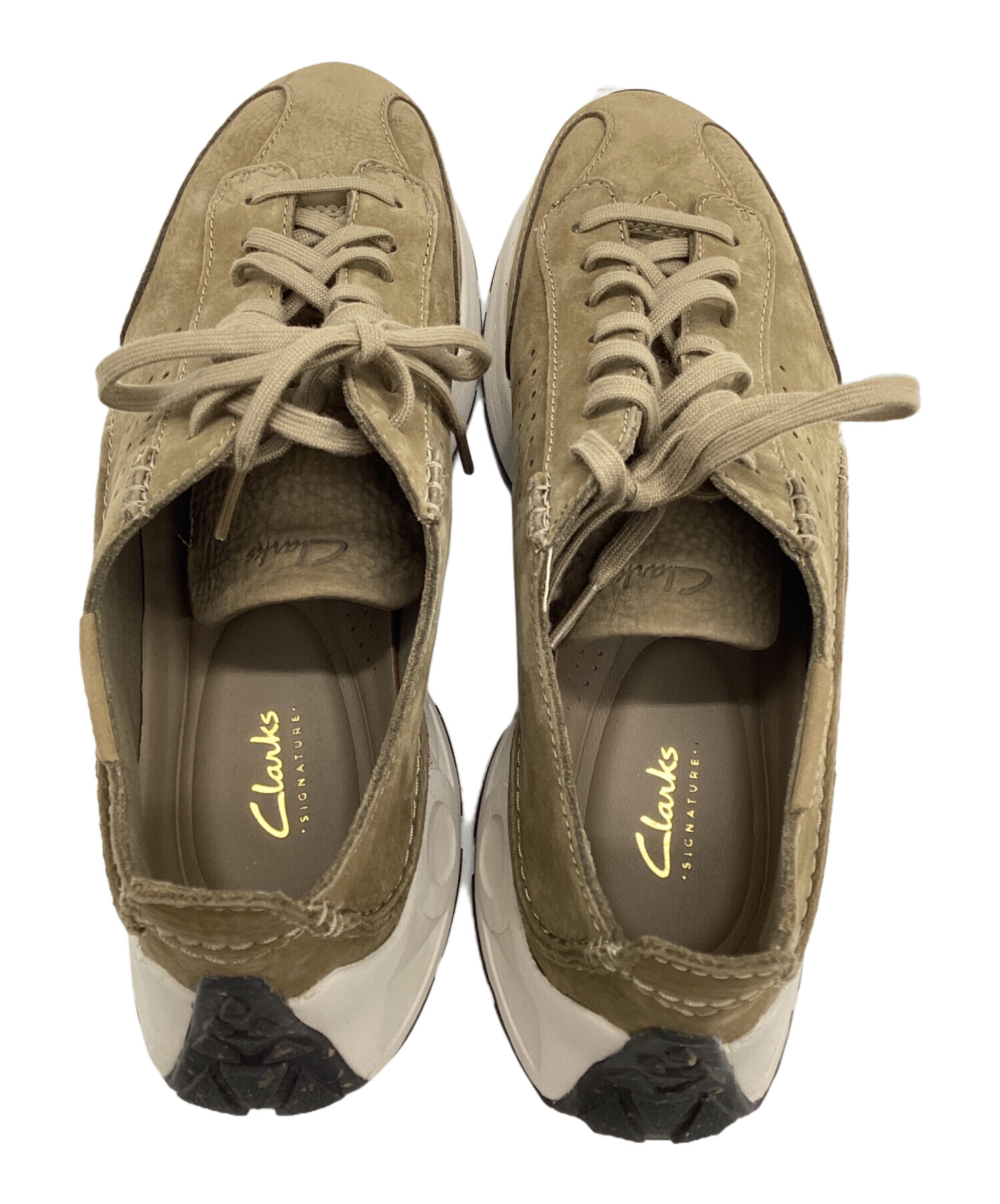 中古・古着通販】CLARKS (クラークス) スニーカー オリーブ サイズ 