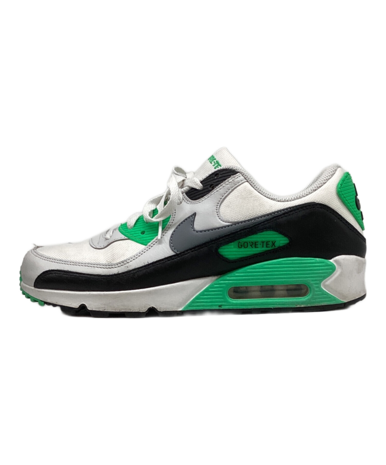 中古・古着通販】NIKE (ナイキ) スニーカー ホワイト×グリーン サイズ 