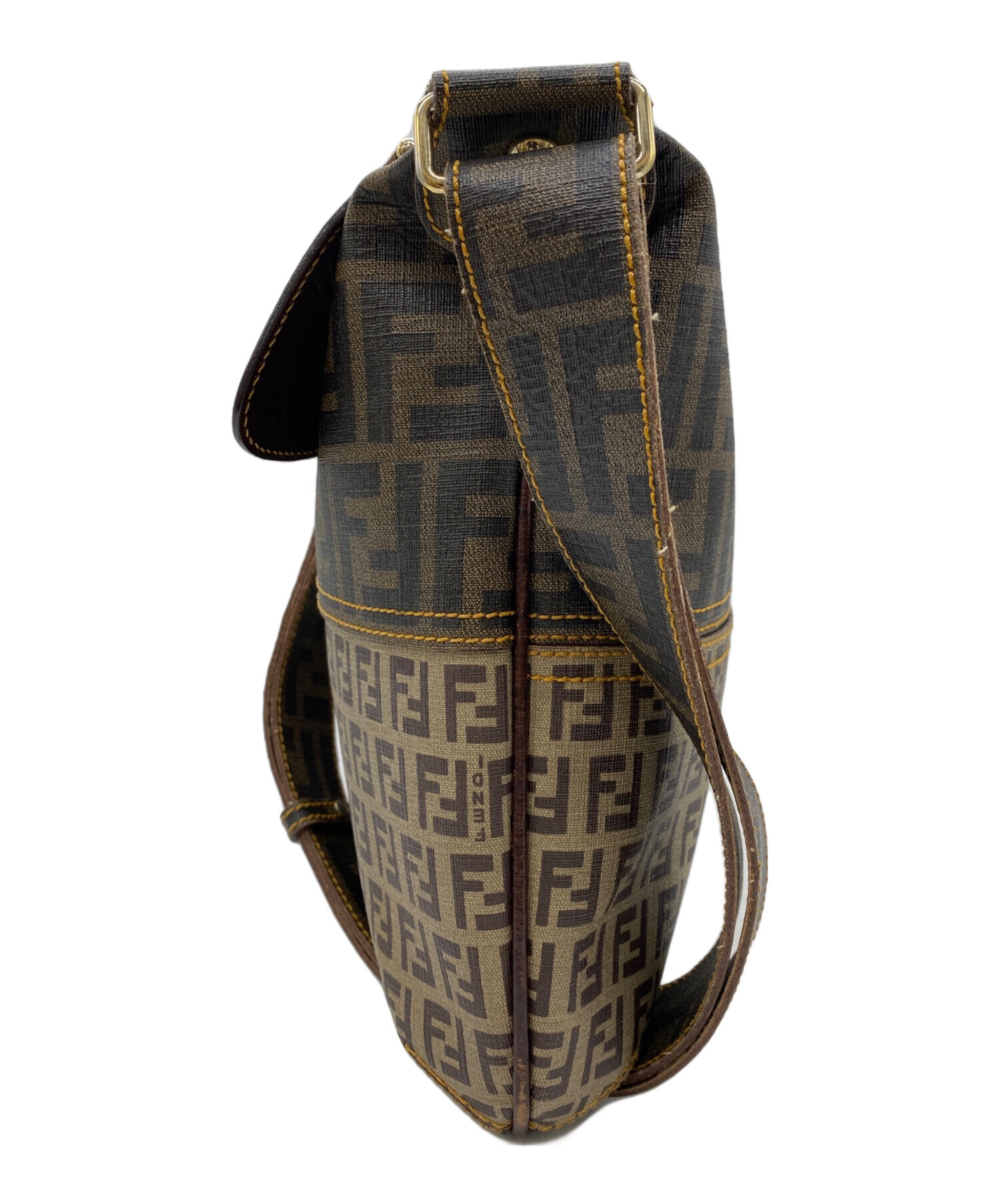 中古・古着通販】FENDI (フェンディ) ショルダーバッグ カーキ 