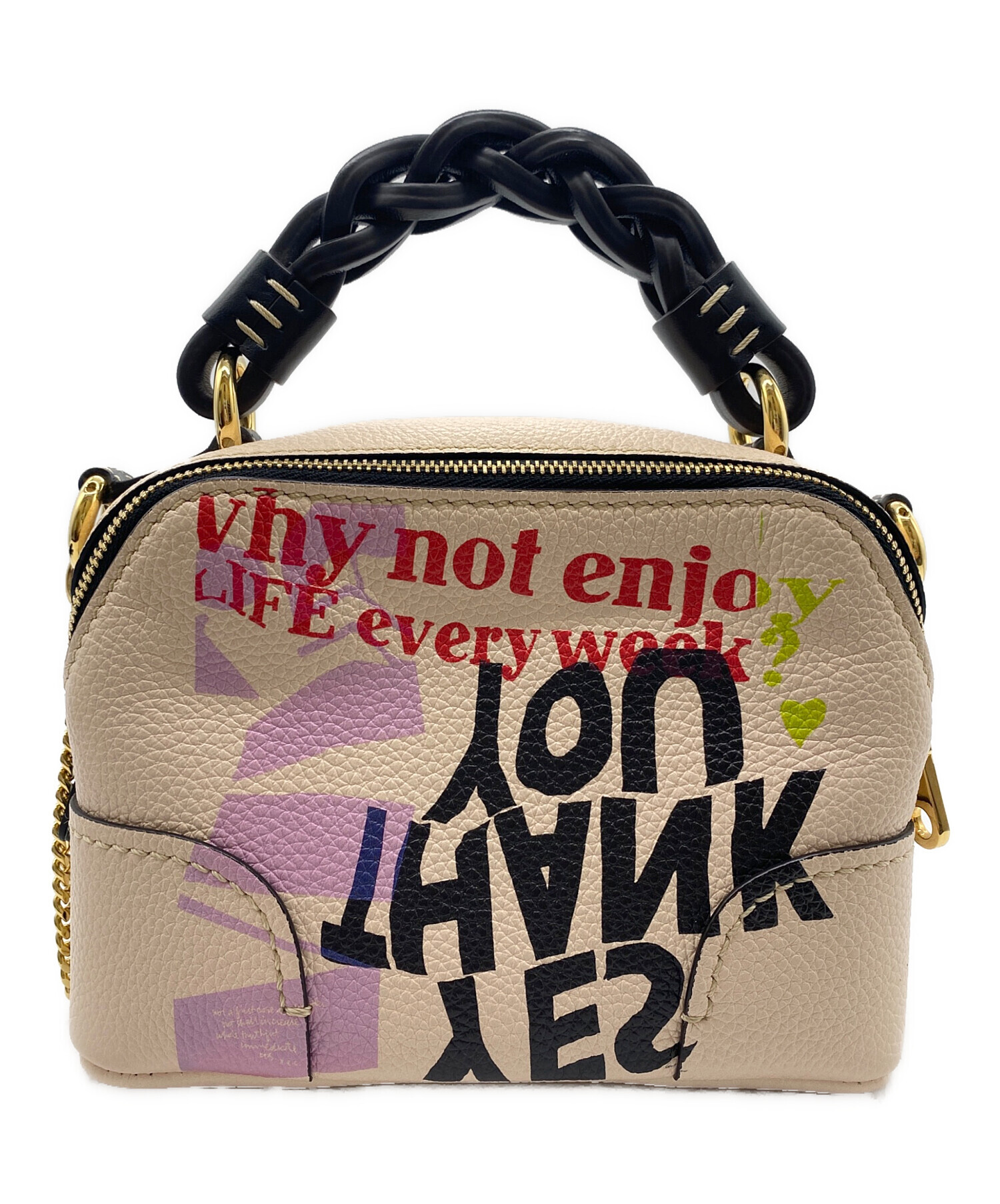 中古・古着通販】Chloe (クロエ) チェーンショルダーバッグ ベージュ 