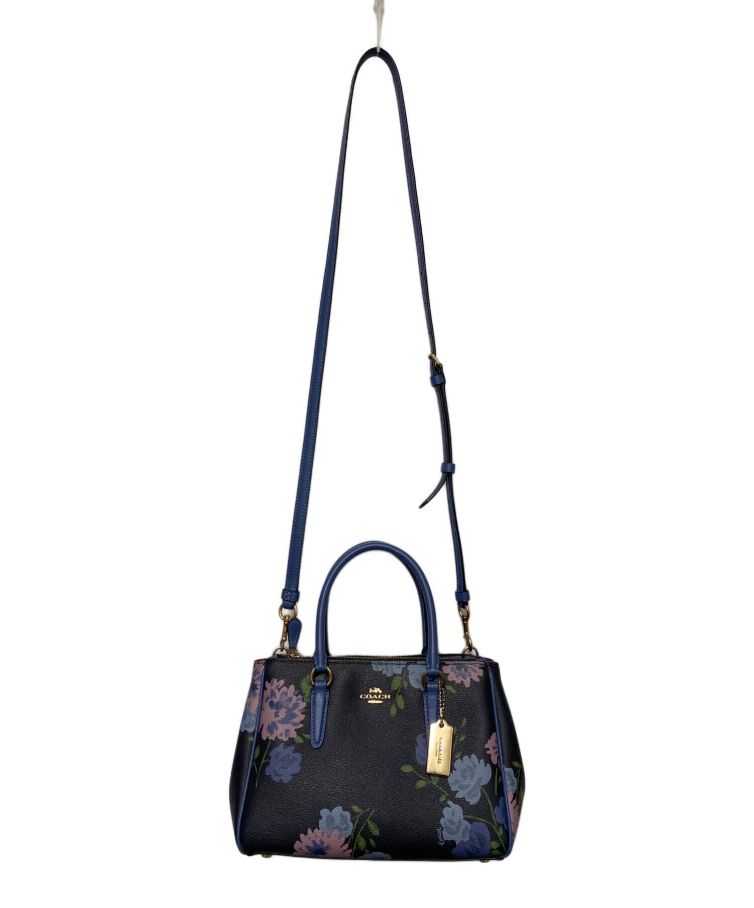 中古・古着通販】COACH (コーチ) 2WAYバッグ ネイビー｜ブランド・古着 