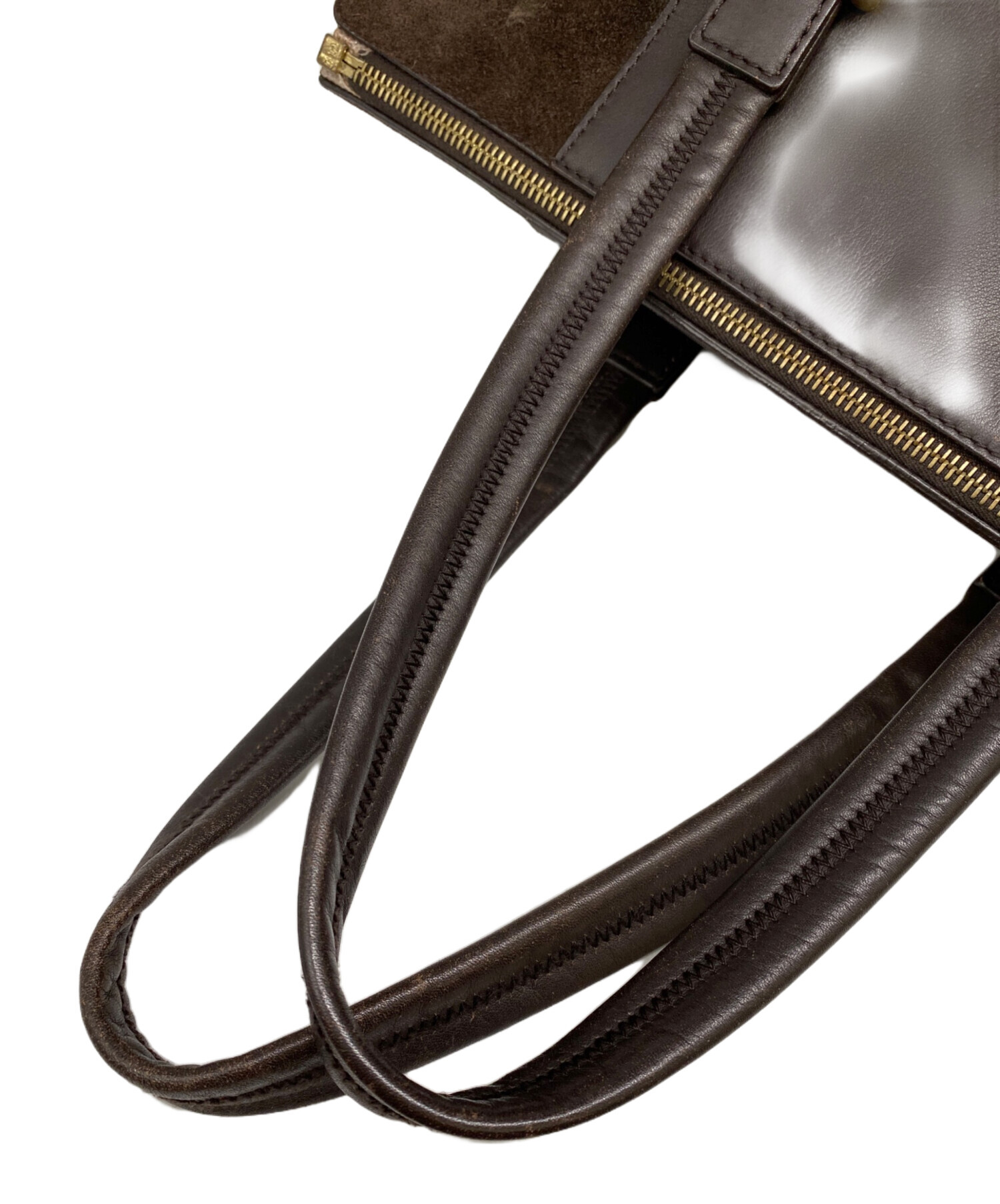 中古・古着通販】BALLY (バリー) トートバッグ ダークブラウン