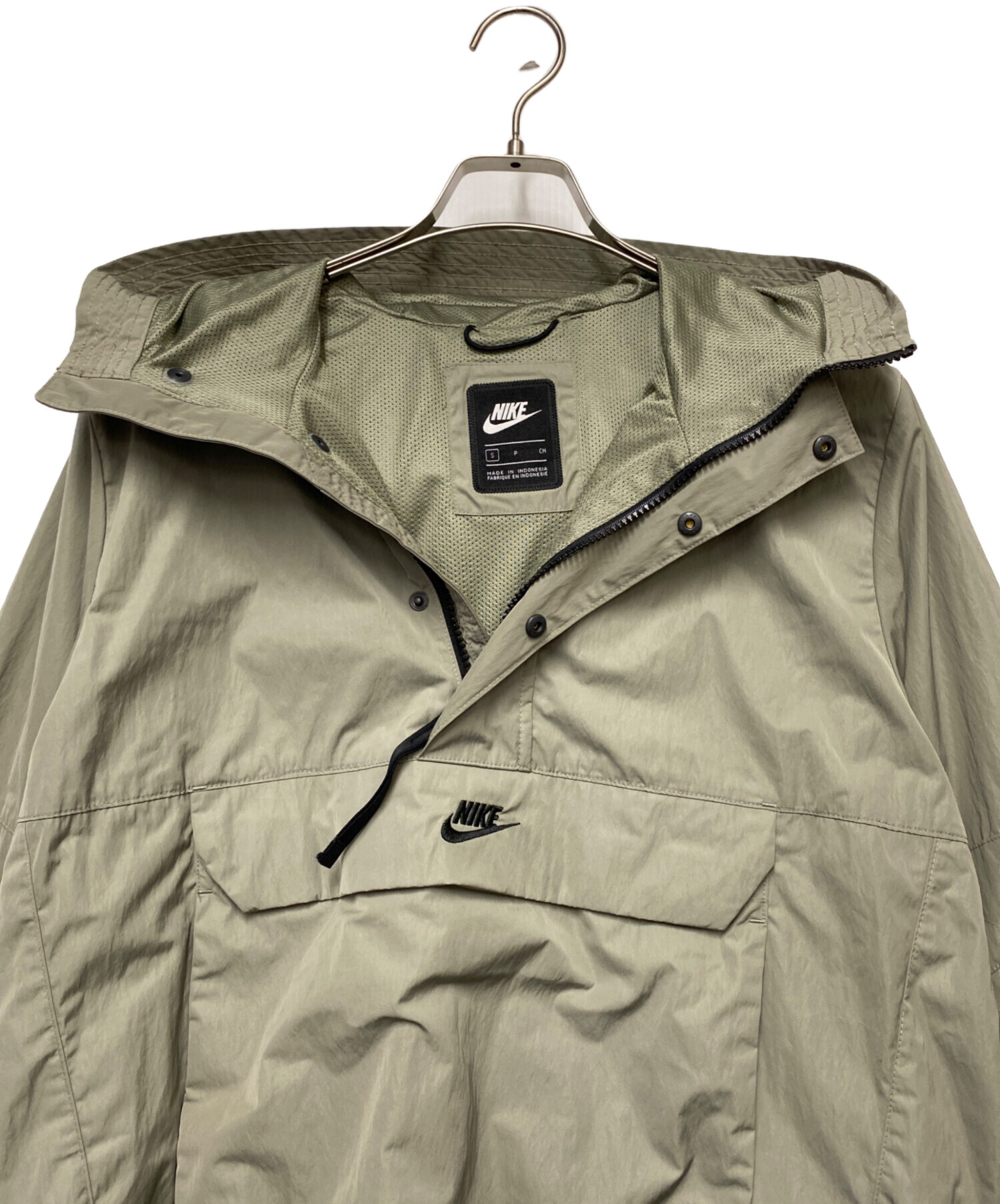 中古・古着通販】NIKE (ナイキ) NIKE アノラックパーカー ベージュ