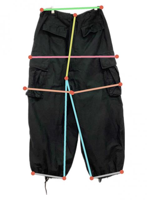 needles カーゴパンツ　黒　ブラック　ほぼ未使用　サイズМ Needles ブラック クロコダイルパンツ