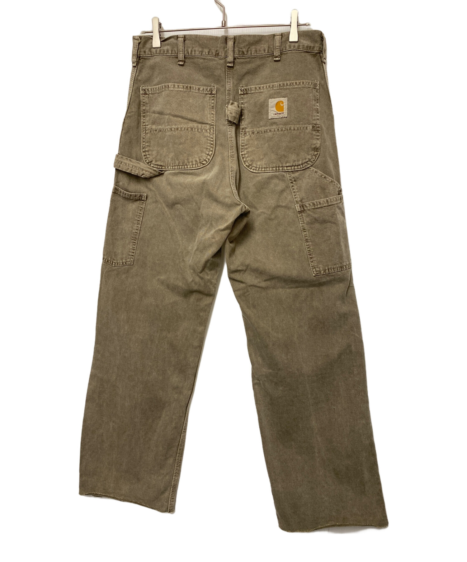 ベージュ デニムパンツ 36x32 アメリカ製 中古・古着通販】CarHartt (カーハート) ペイントデニムパンツ