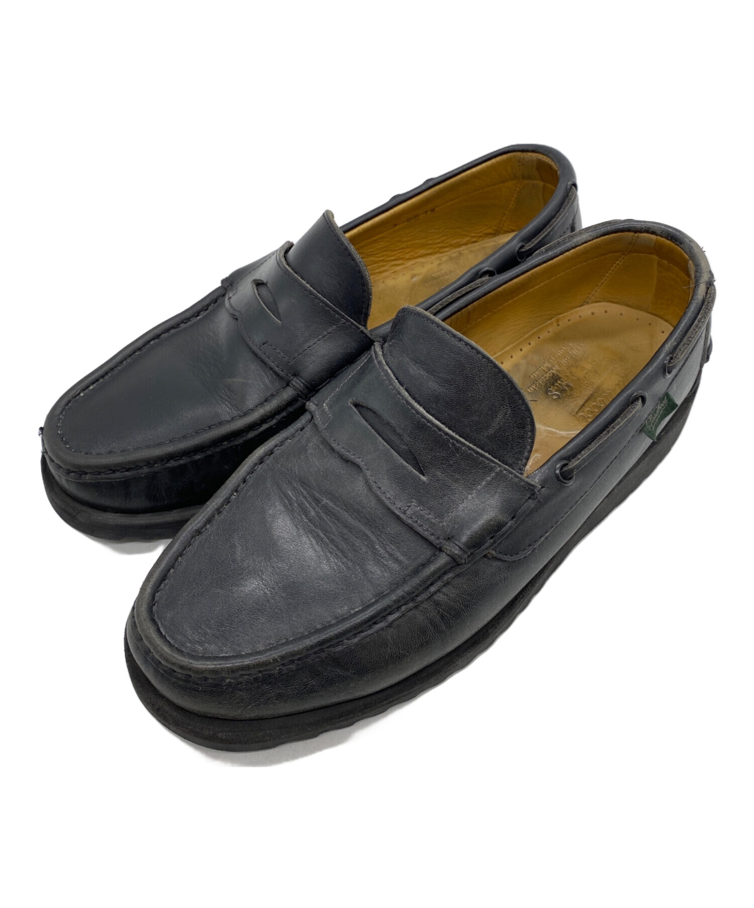 パラブーツ×BEAMS 黒 ローファー レザー 9 BEAMS ⁄ Paraboot × BEAMS