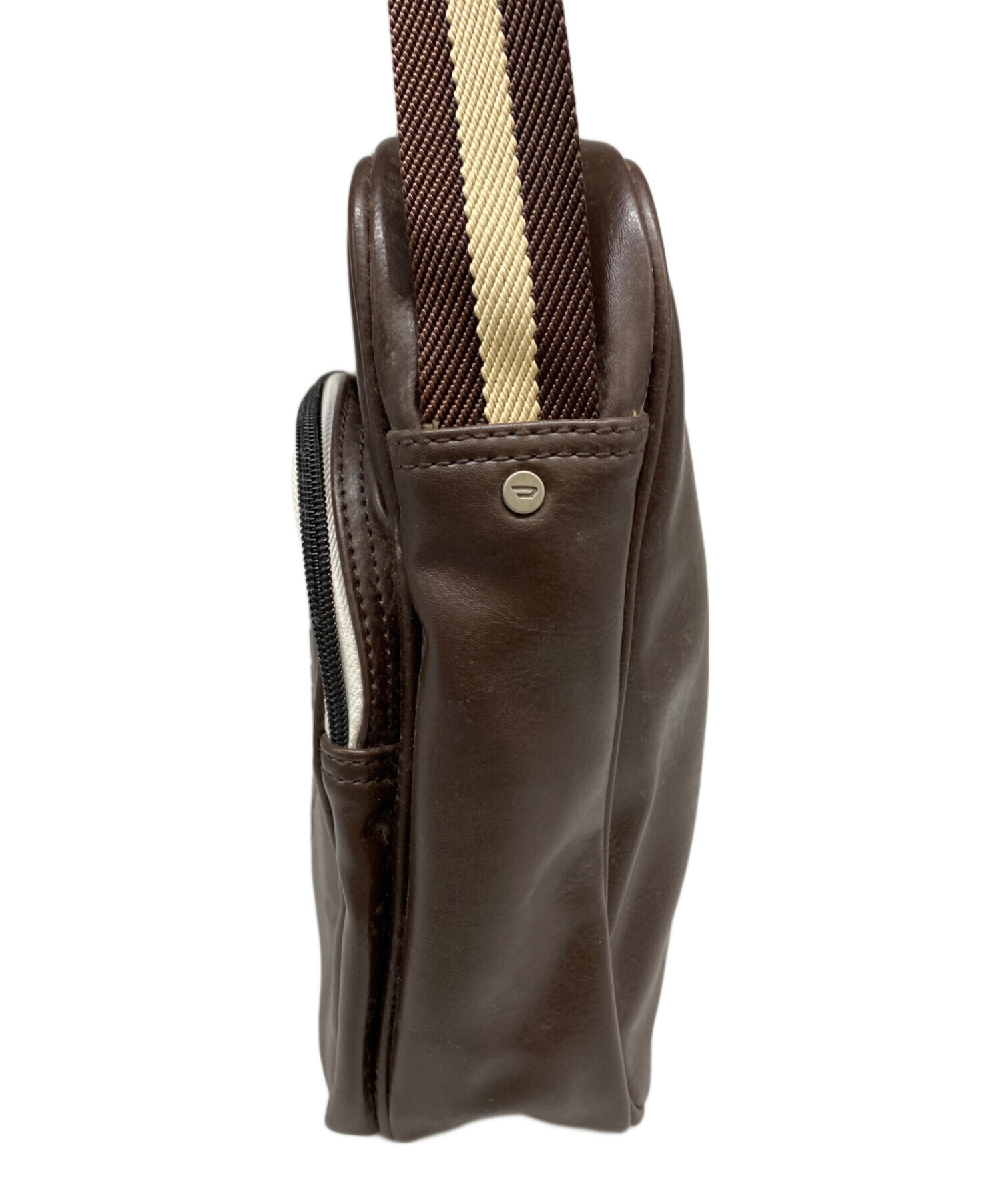 DIESEL ディーゼル ボディバッグ ダークブラウン系 【VTG】 中古・古着通販】DIESEL (ディーゼル) ショルダーバッグ ブラウン