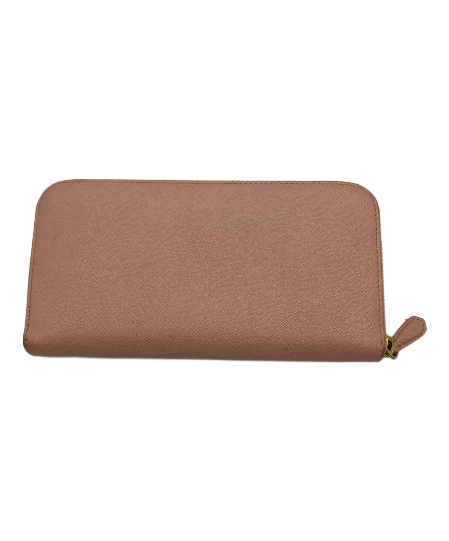 中古・古着通販】PRADA (プラダ) リボンラウンドファスナー財布 ピンク