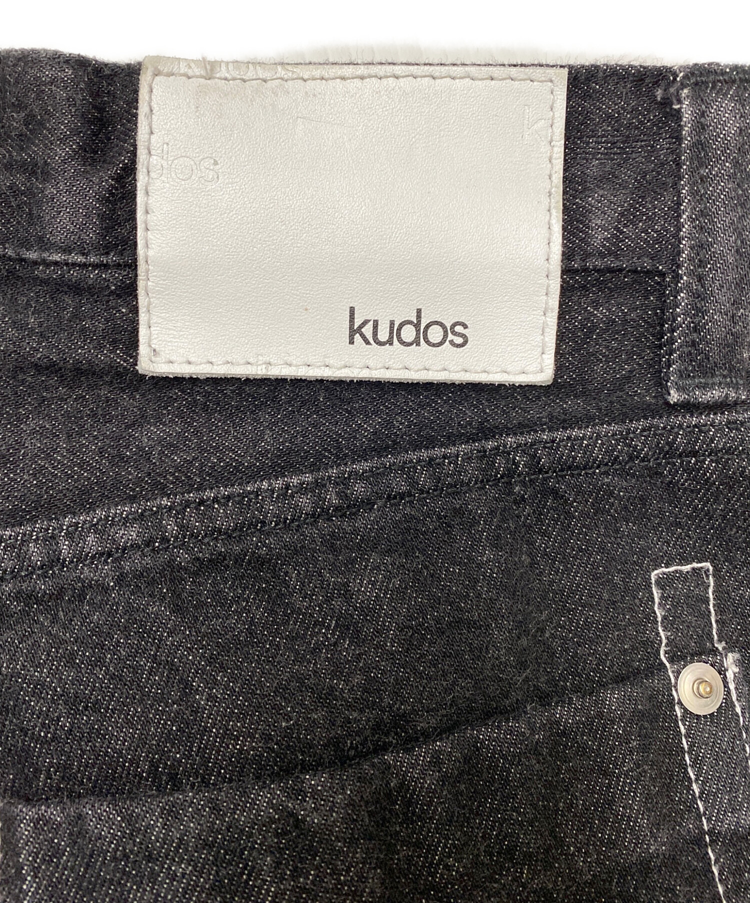 中古・古着通販】kudos (クードス) デニムパンツ ブラック サイズ:1