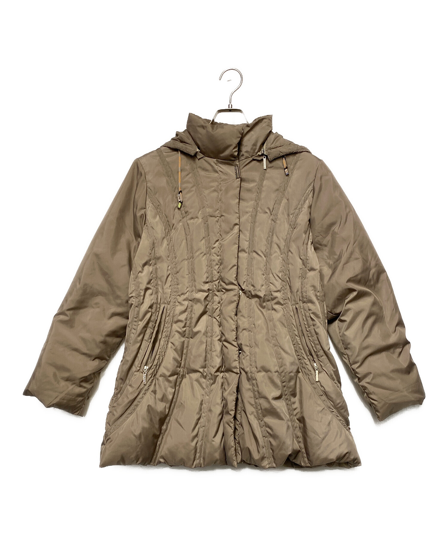 中古・古着通販】BALMAIN (バルマン) ダウンコート ベージュ サイズ:L 