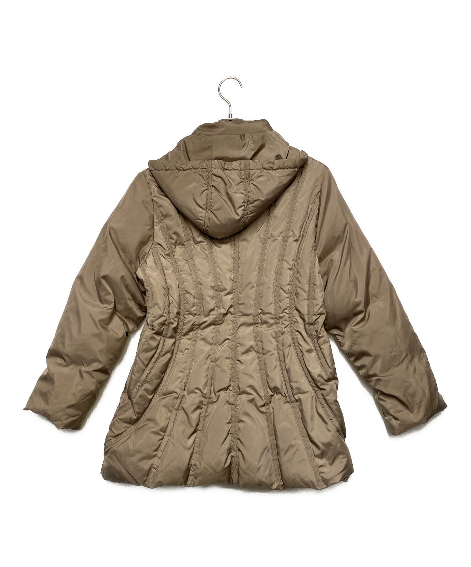中古・古着通販】BALMAIN (バルマン) ダウンコート ベージュ サイズ:L 