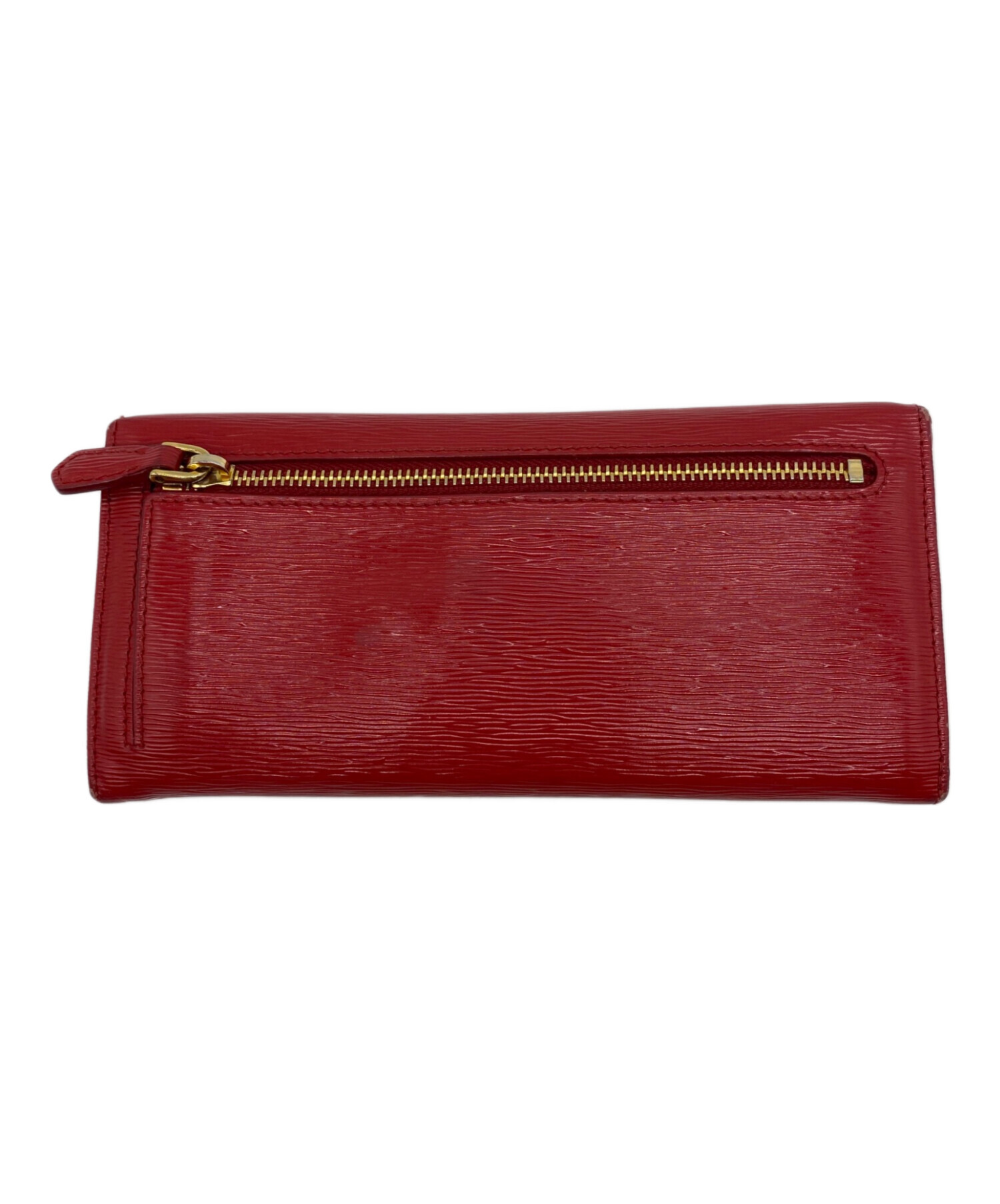 中古・古着通販】PRADA (プラダ) 長財布 レッド｜ブランド・古着通販