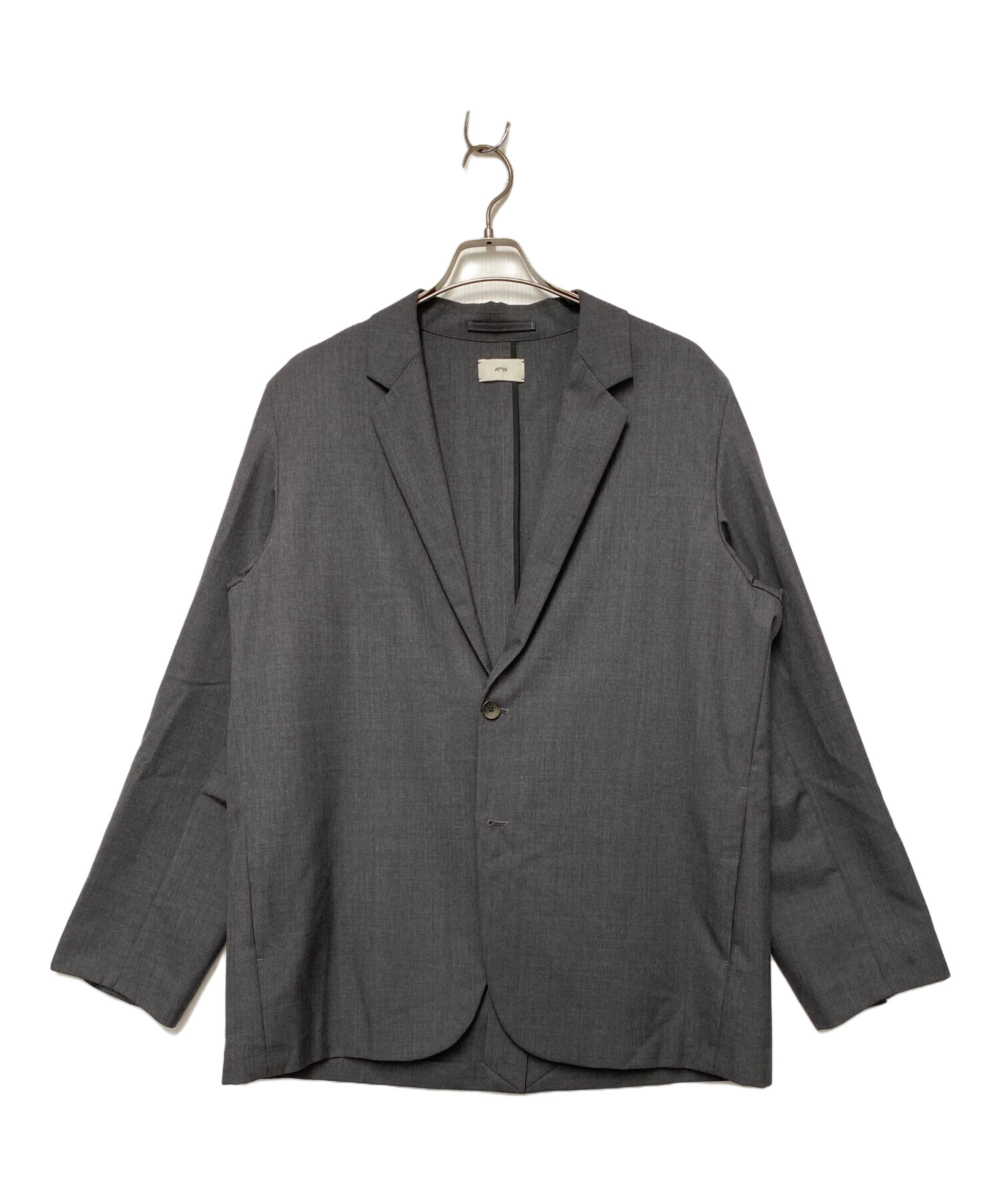中古・古着通販】ATON (エイトン) ATON テーラードジャケット グレー