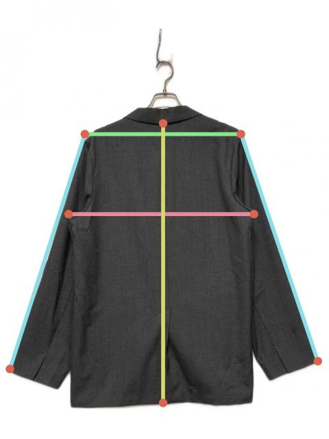 中古・古着通販】ATON (エイトン) ATON テーラードジャケット グレー