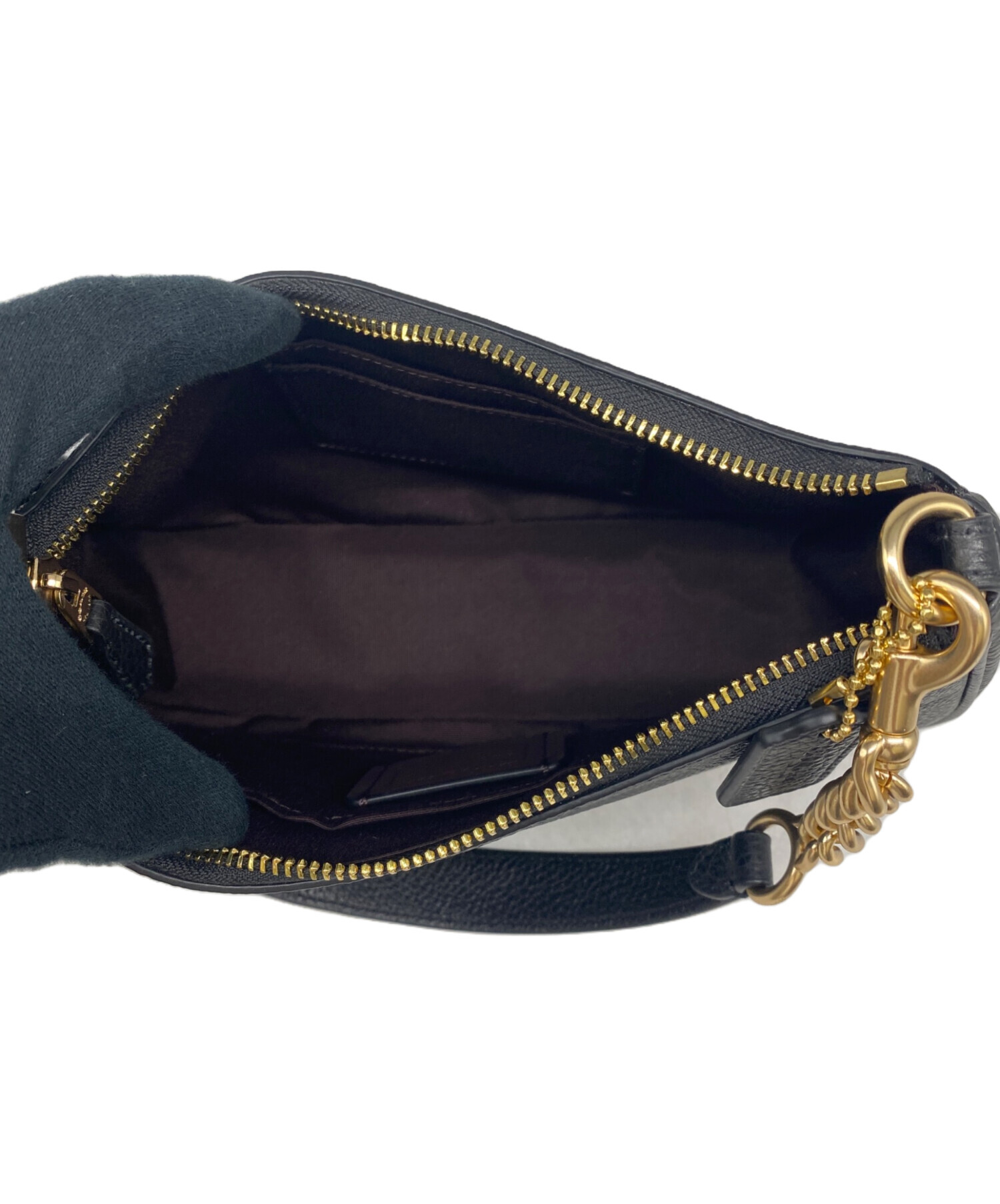 中古・古着通販】COACH (コーチ) テリ ショルダー バッグ ブラック