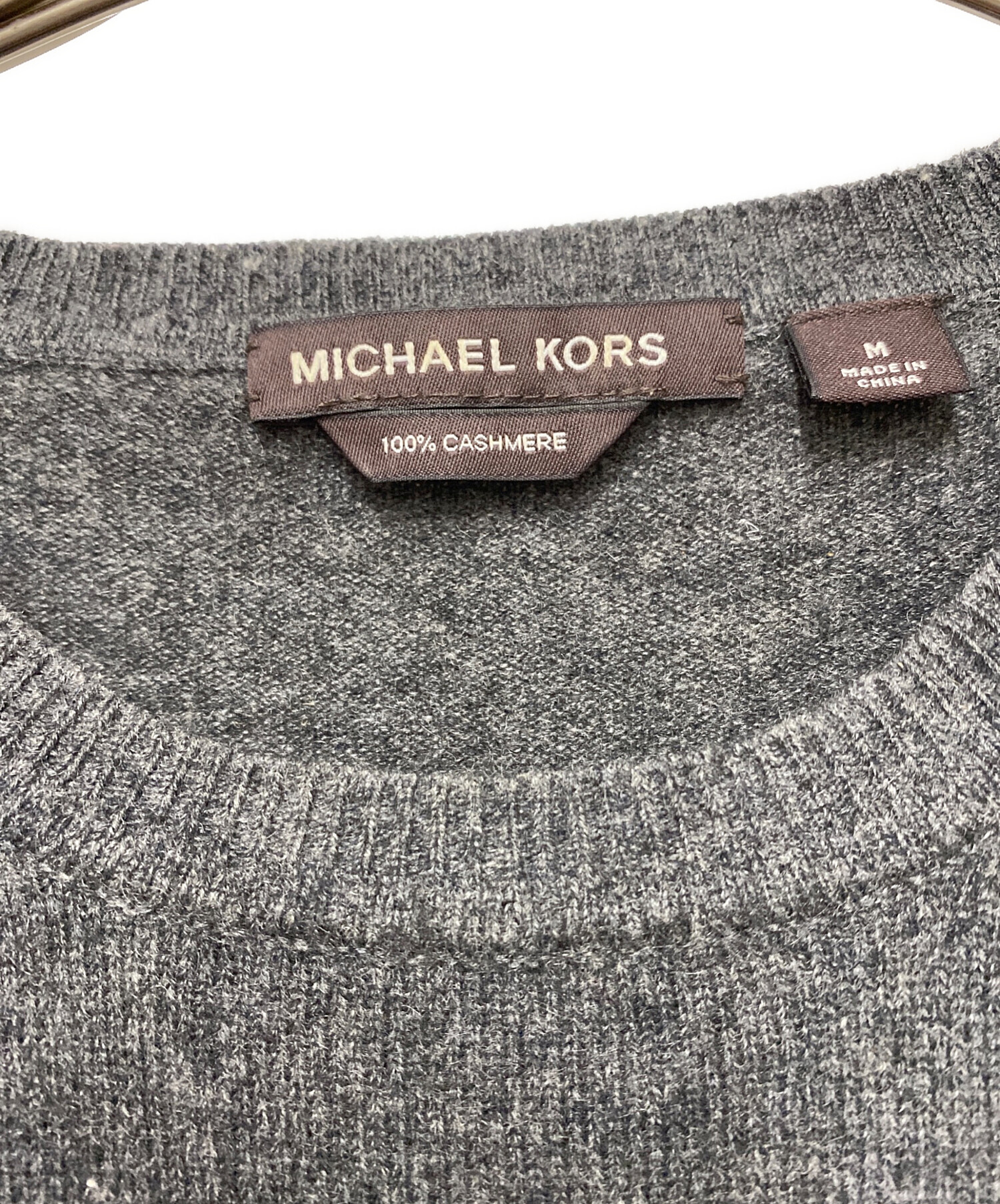 中古・古着通販】MICHAEL KORS (マイケル・コース) 薄手ニット グレー