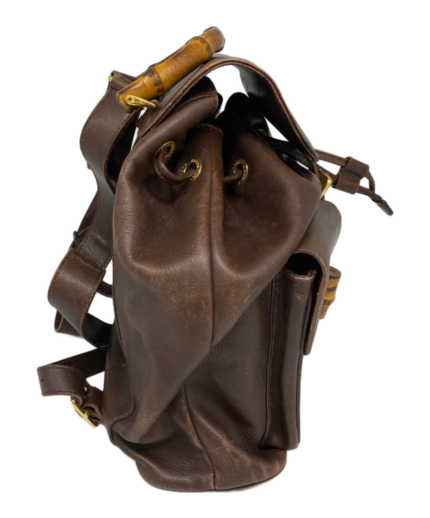 中古・古着通販】GUCCI (グッチ) GUCCI リュック ブラウン