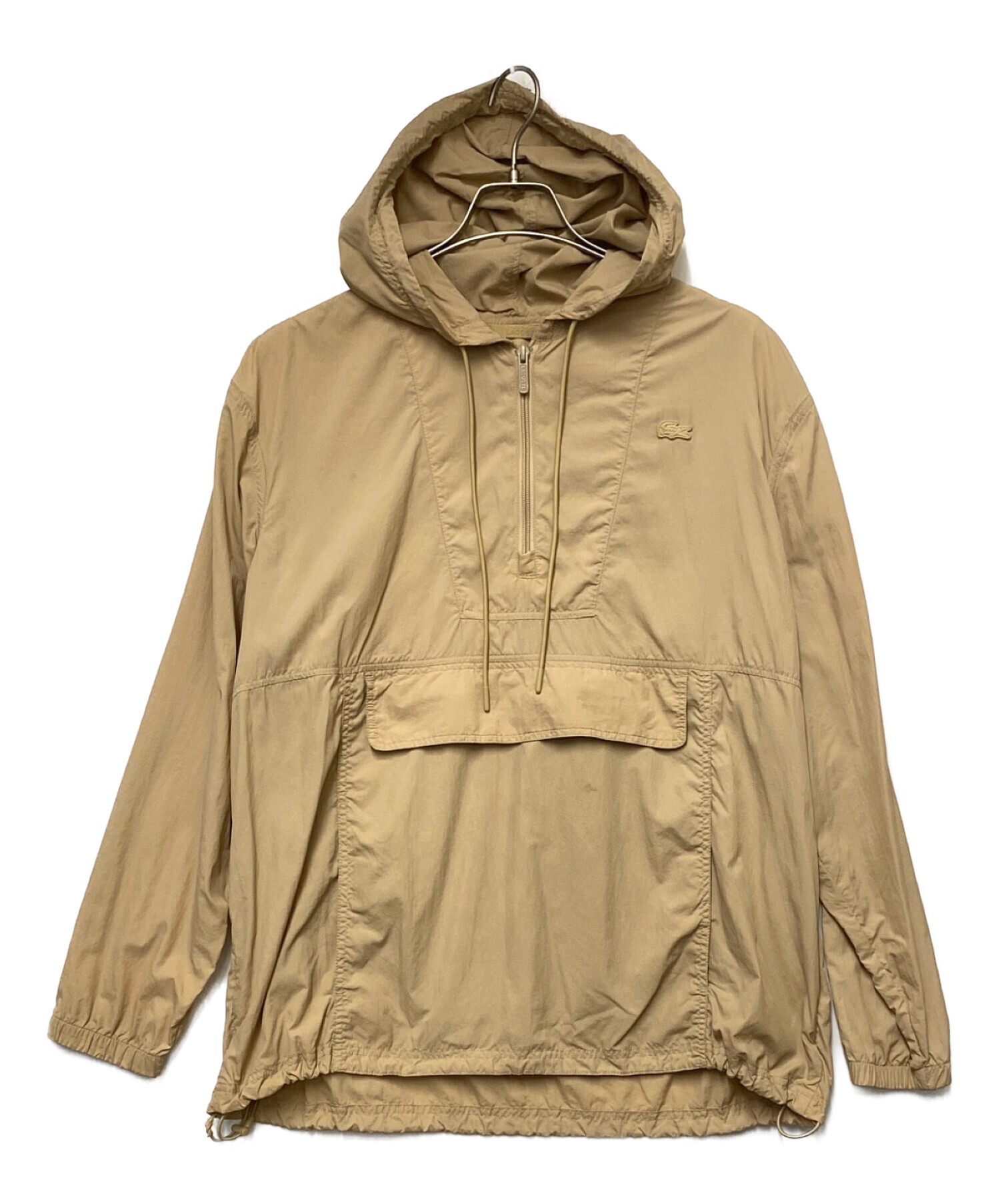中古・古着通販】LACOSTE (ラコステ) アノラックパーカー ベージュ