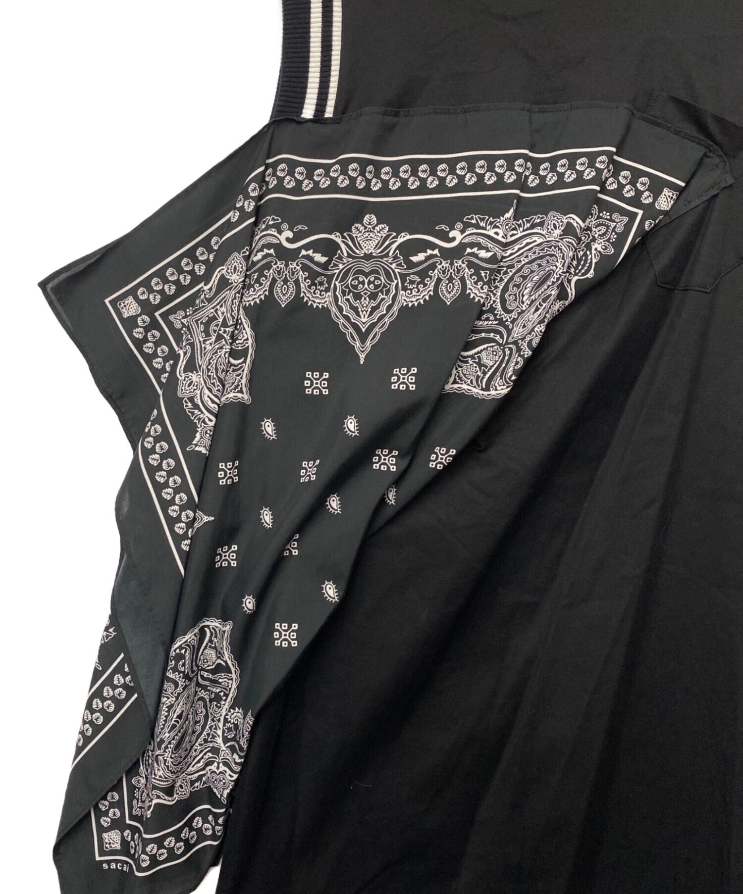 【美品】sacai バンダナ柄ノースリーブワンピース 中古・古着通販】sacai (サカイ) sacai バンダナ付きノースリーブ