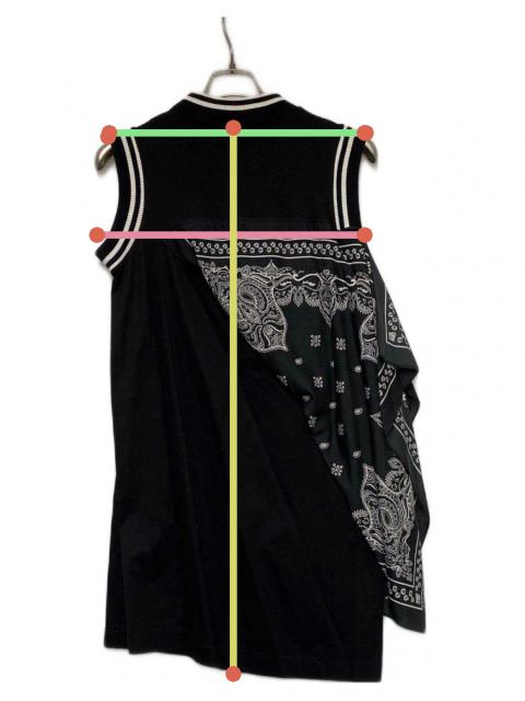 【美品】sacai バンダナ柄ノースリーブワンピース 中古・古着通販】sacai (サカイ) sacai バンダナ付きノースリーブ