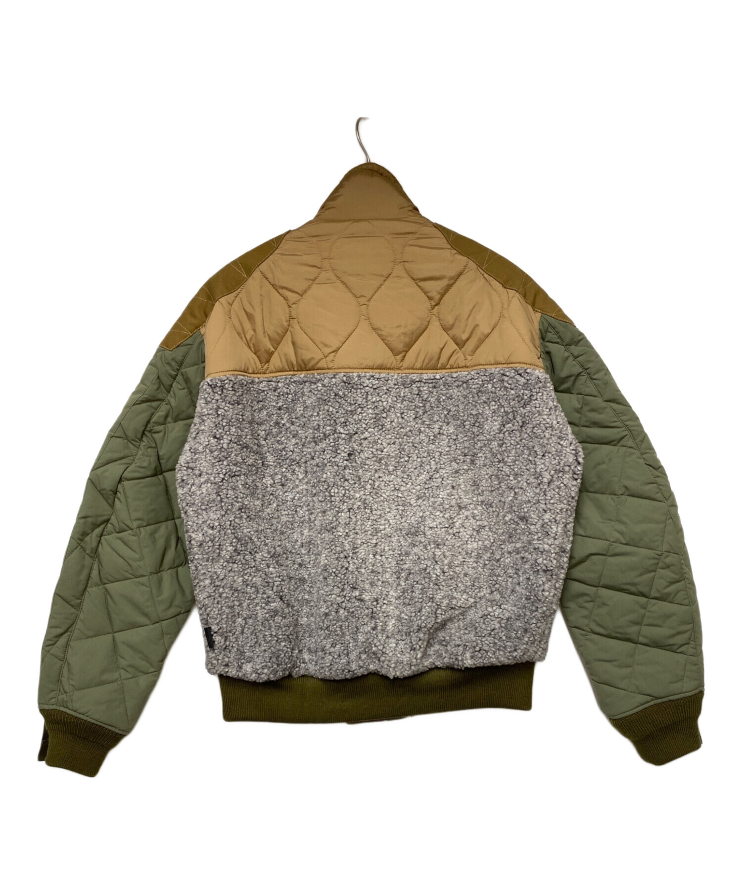 中古・古着通販】DIESEL (ディーゼル) 中綿ブルゾン オリーブ×ブラウン 