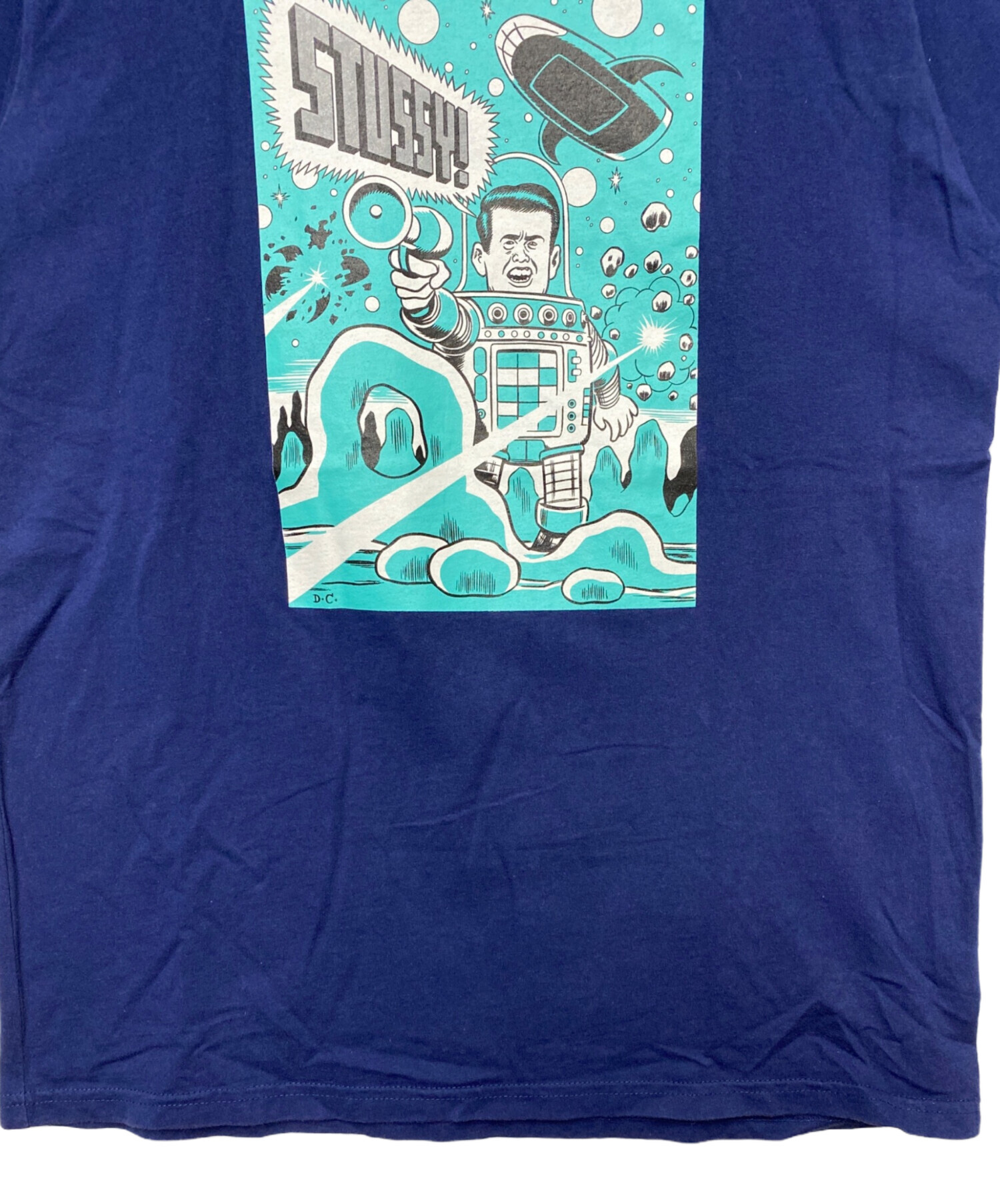 中古・古着通販】stussy (ステューシー) stussy 半袖Tシャツ ネイビー 