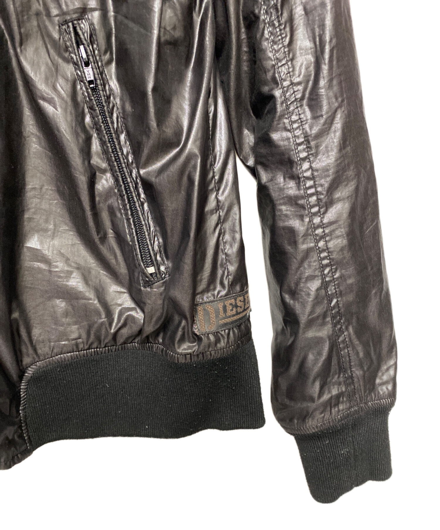 Diesel old ジップパーカー　古着　y2k テック系 Diesel Vintage Fur Hood Y2K Zip Hoodie Small | eBay