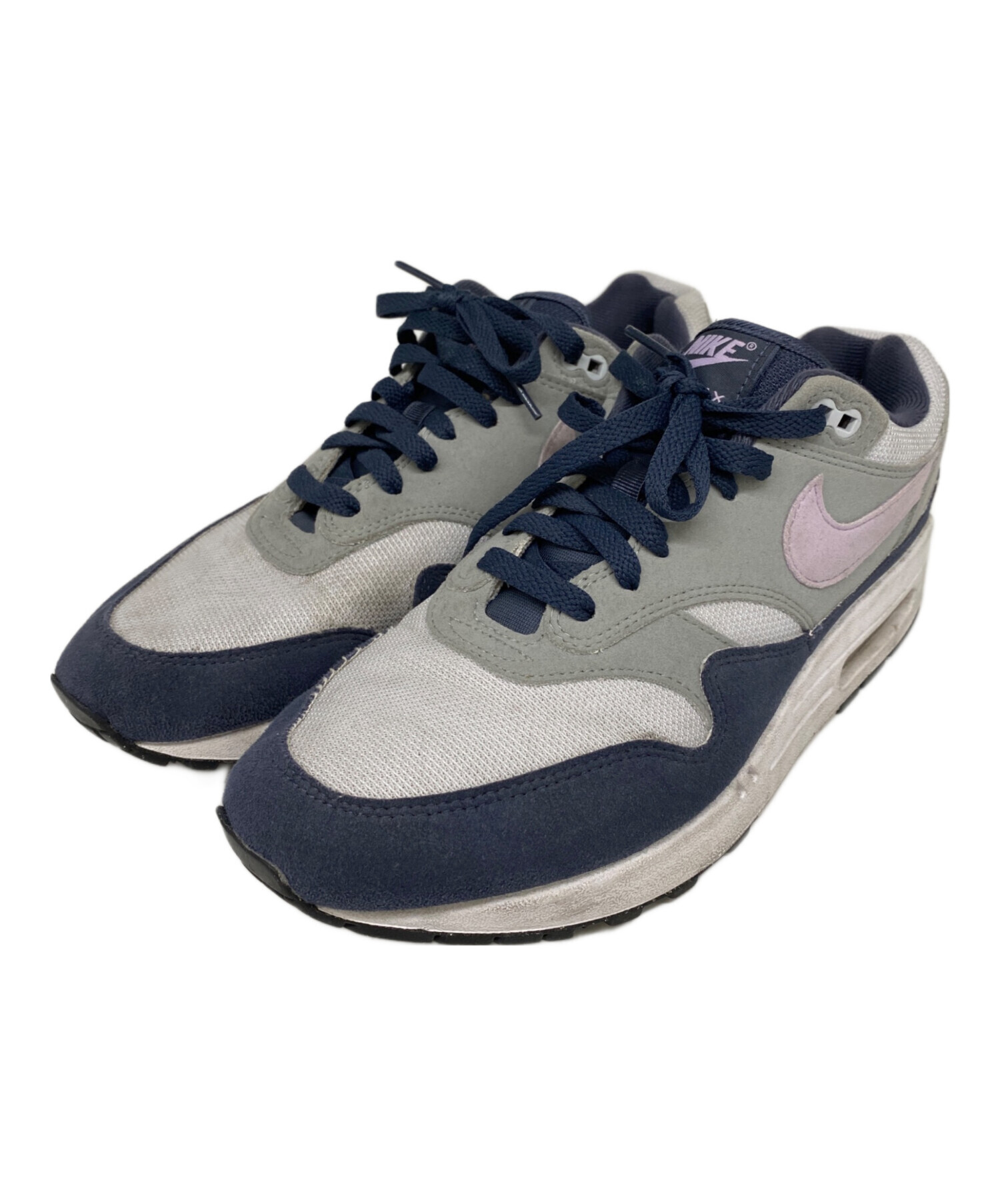 中古・古着通販】NIKE (ナイキ) ローカットスニーカー グレー×ネイビー 