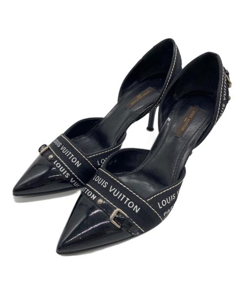 ルイヴィトン パンプス　38 新品未使用　ブラック　半額以下　ハラコ ルイヴィトン パンプス 38 新品未使用 ブラック 半額以下 ハラコ