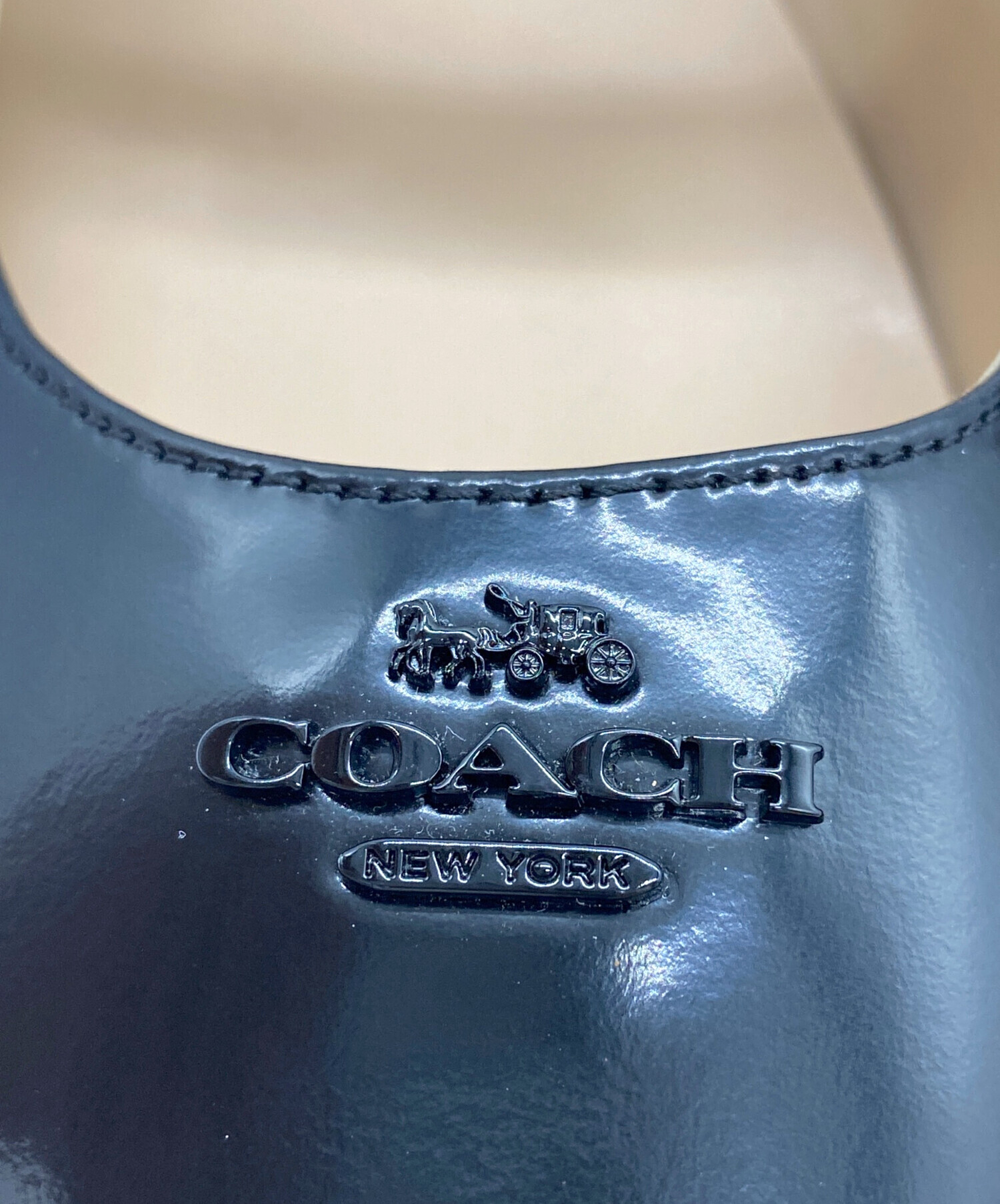 中古・古着通販】COACH (コーチ) ヴィッキー メリー ジェーン ブラック 