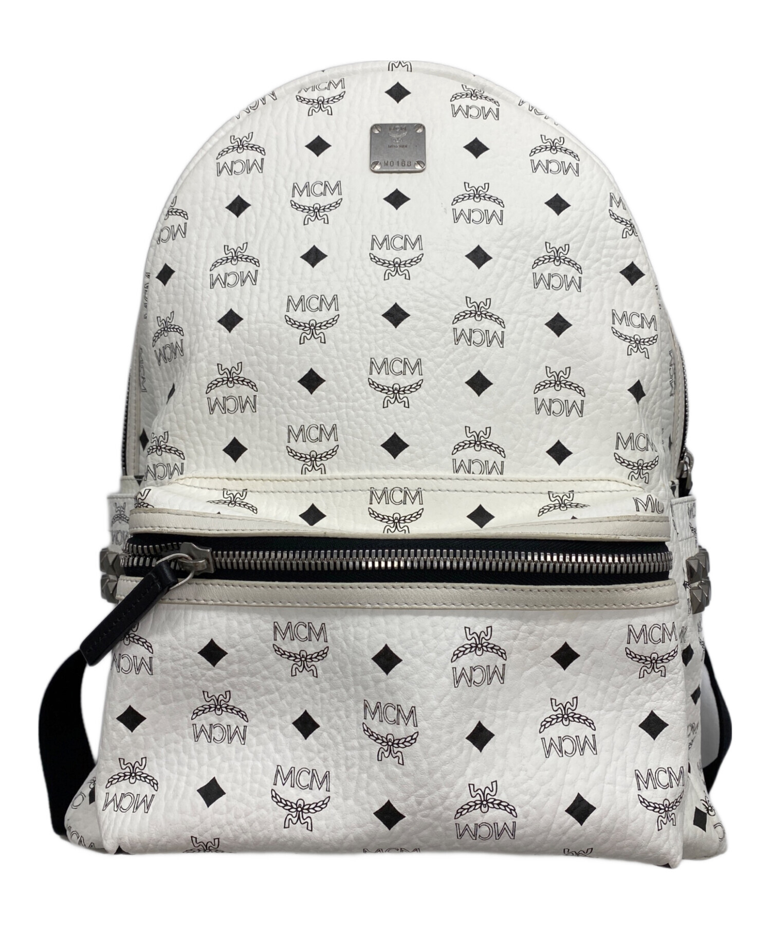 mcm リュック スタッズ バックパック ホワイト 白 【公式通販】 MCM