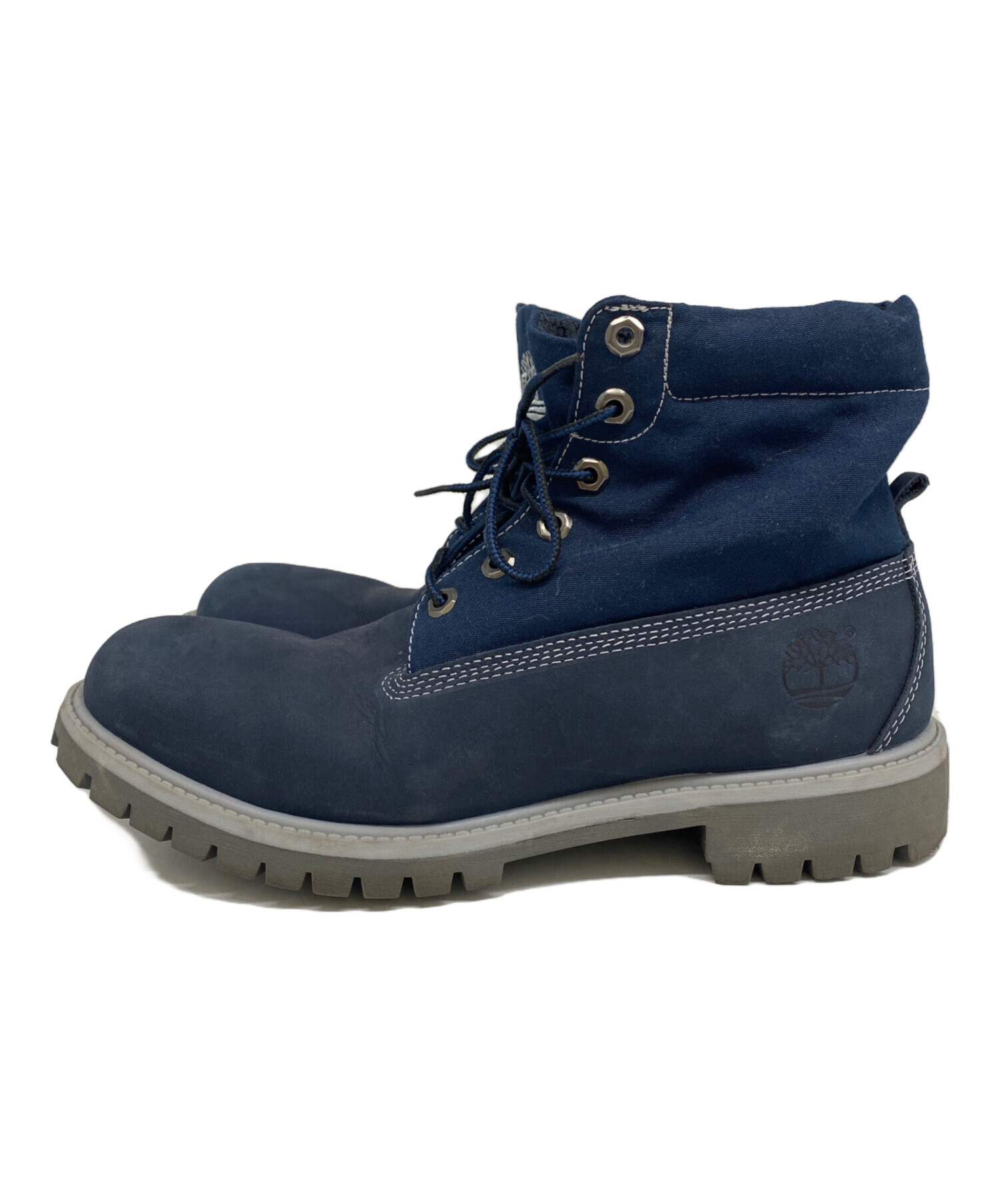 極美品Timberland ティンバーランド 6インチブーツ ネイビー 中古・古着通販】Timberland (ティンバーランド) ブーツ ネイビー