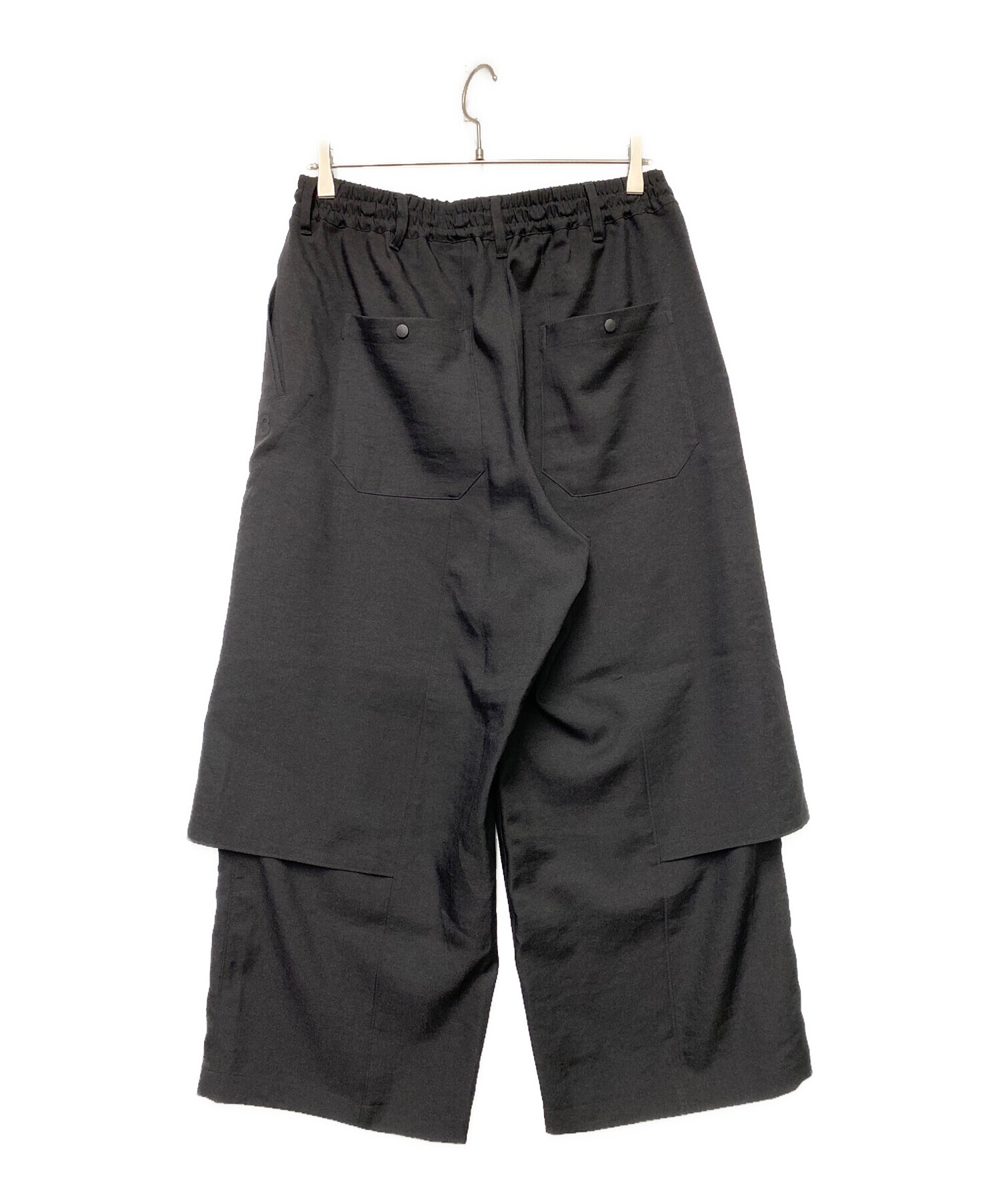 Y-3】 サルエル パンツYohji Yamamoto ヨウジヤマモト Y-3 ウール