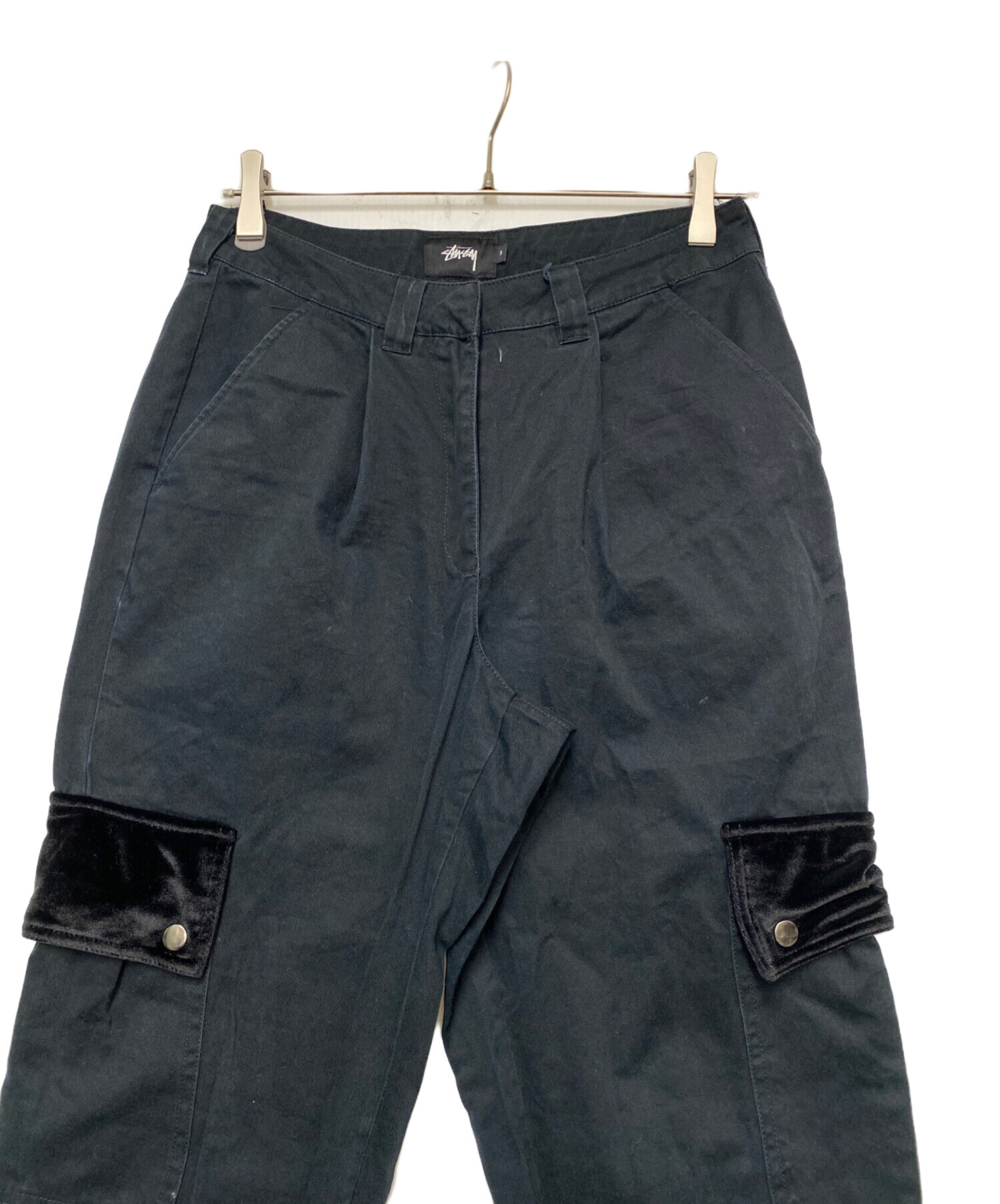 中古・古着通販】stussy (ステューシー) カーゴパンツ ブラック サイズ