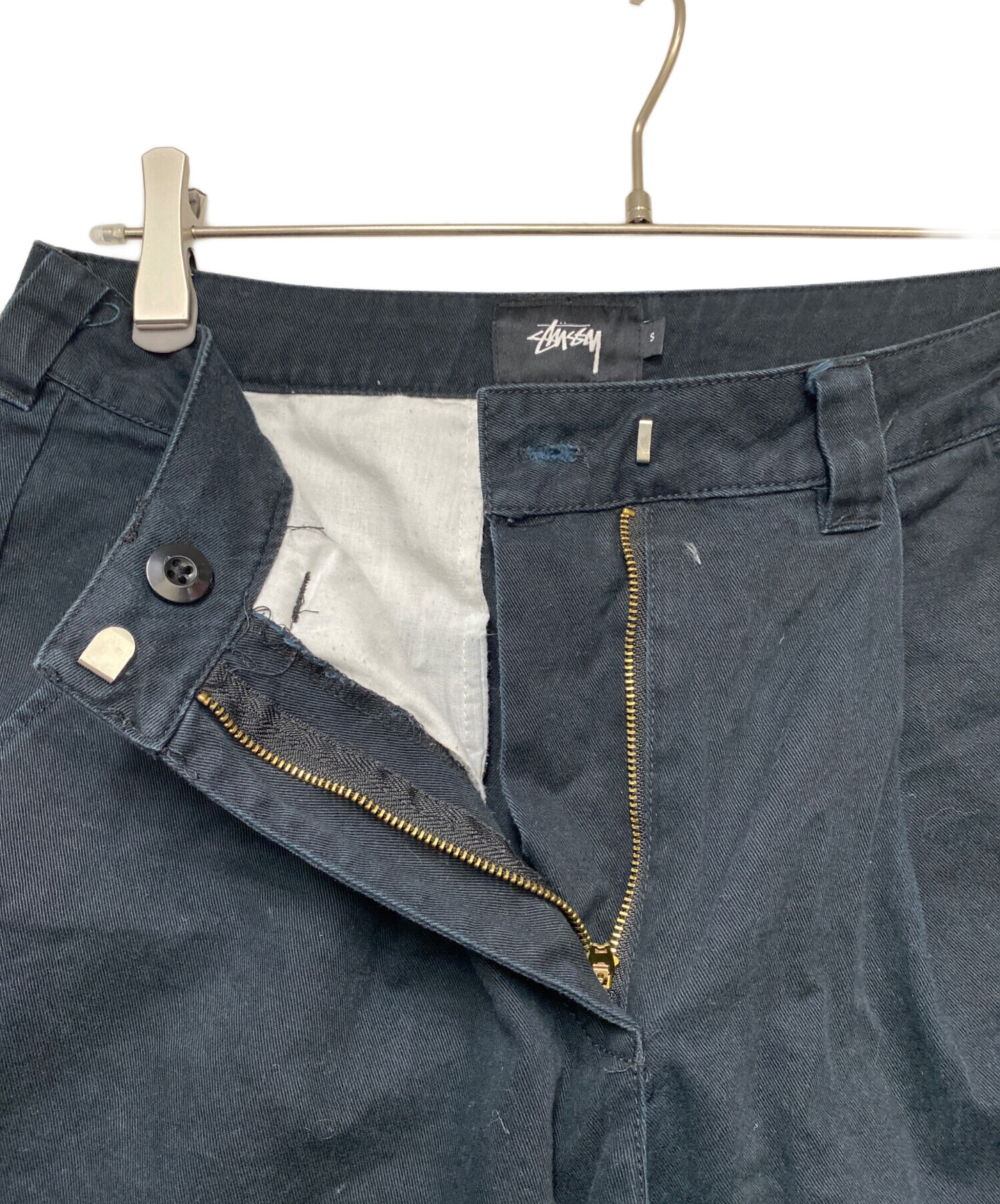中古・古着通販】stussy (ステューシー) カーゴパンツ ブラック サイズ
