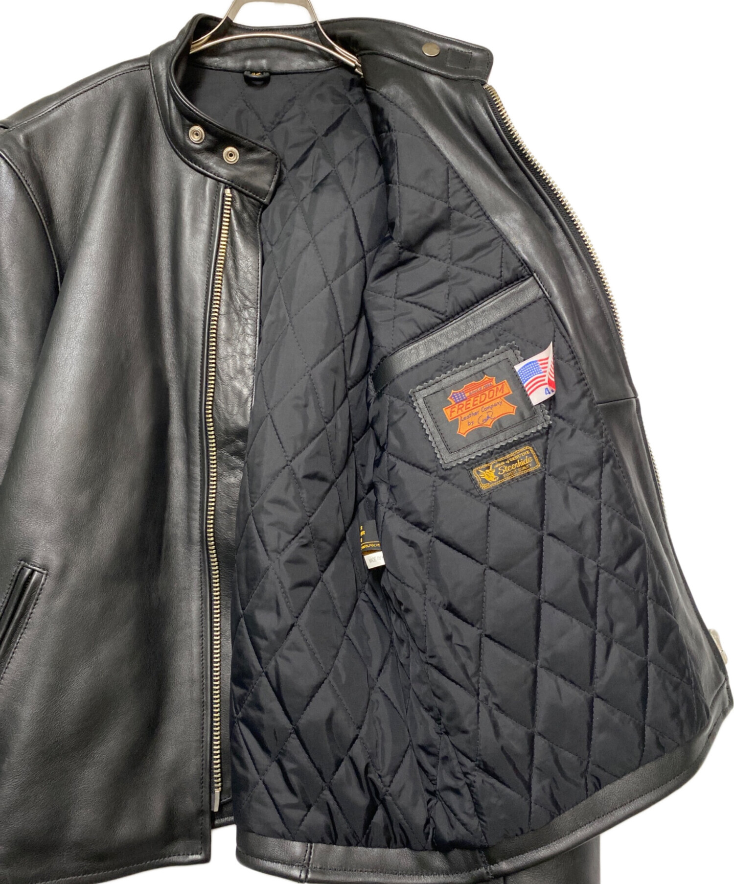 FREEDOM （フリーダム）レザージャケット 中古・古着通販】freedom (フリーダム) freedom レザー