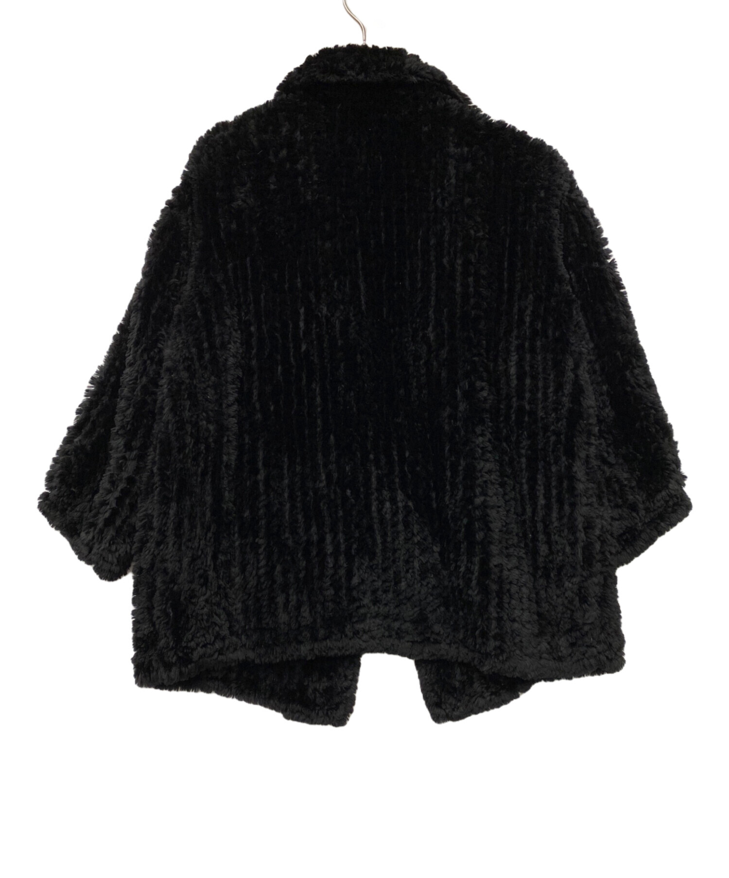 中古・古着通販】Chloe (クロエ) 毛皮ハーフコート ブラック サイズ