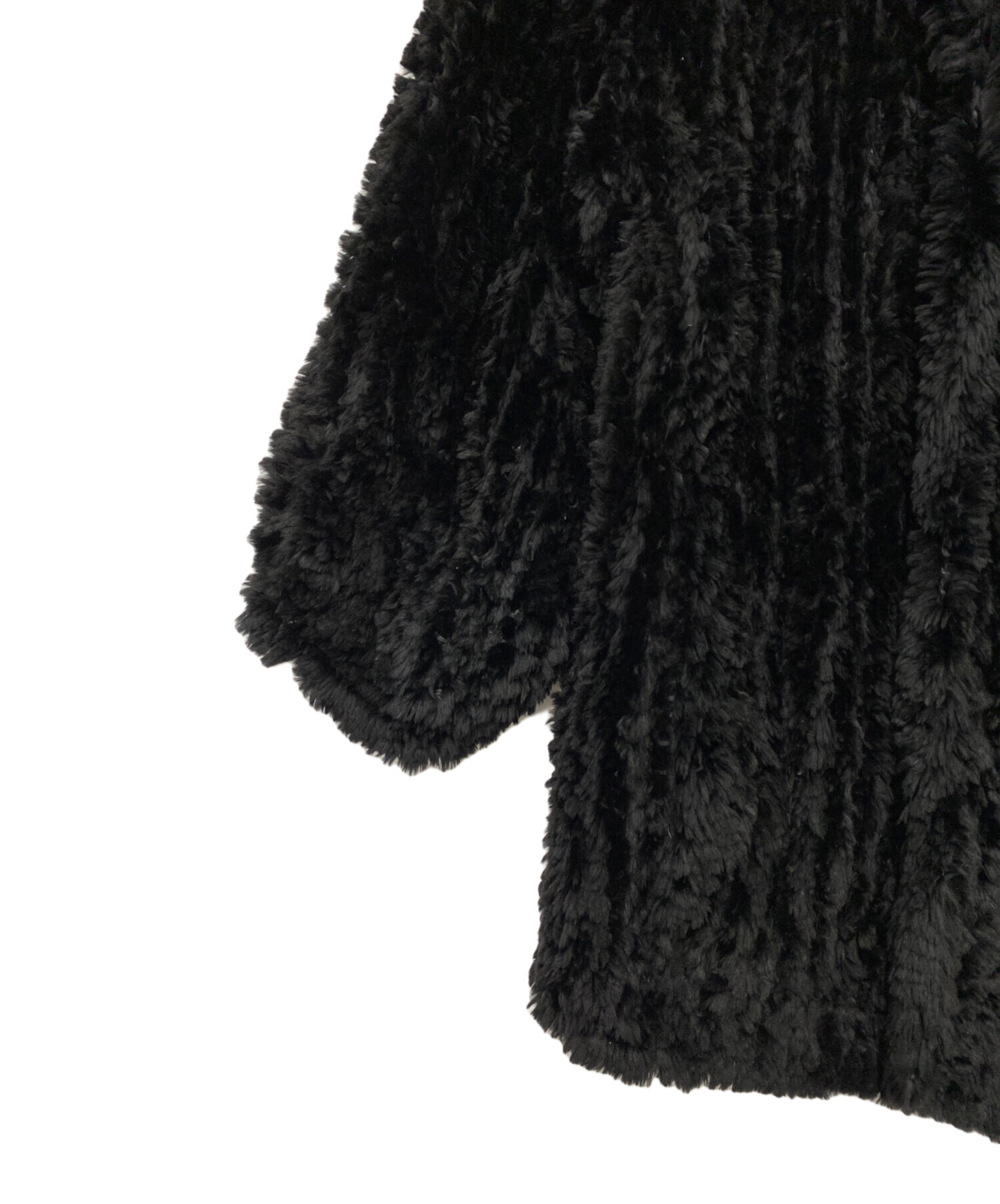 中古・古着通販】Chloe (クロエ) 毛皮ハーフコート ブラック サイズ