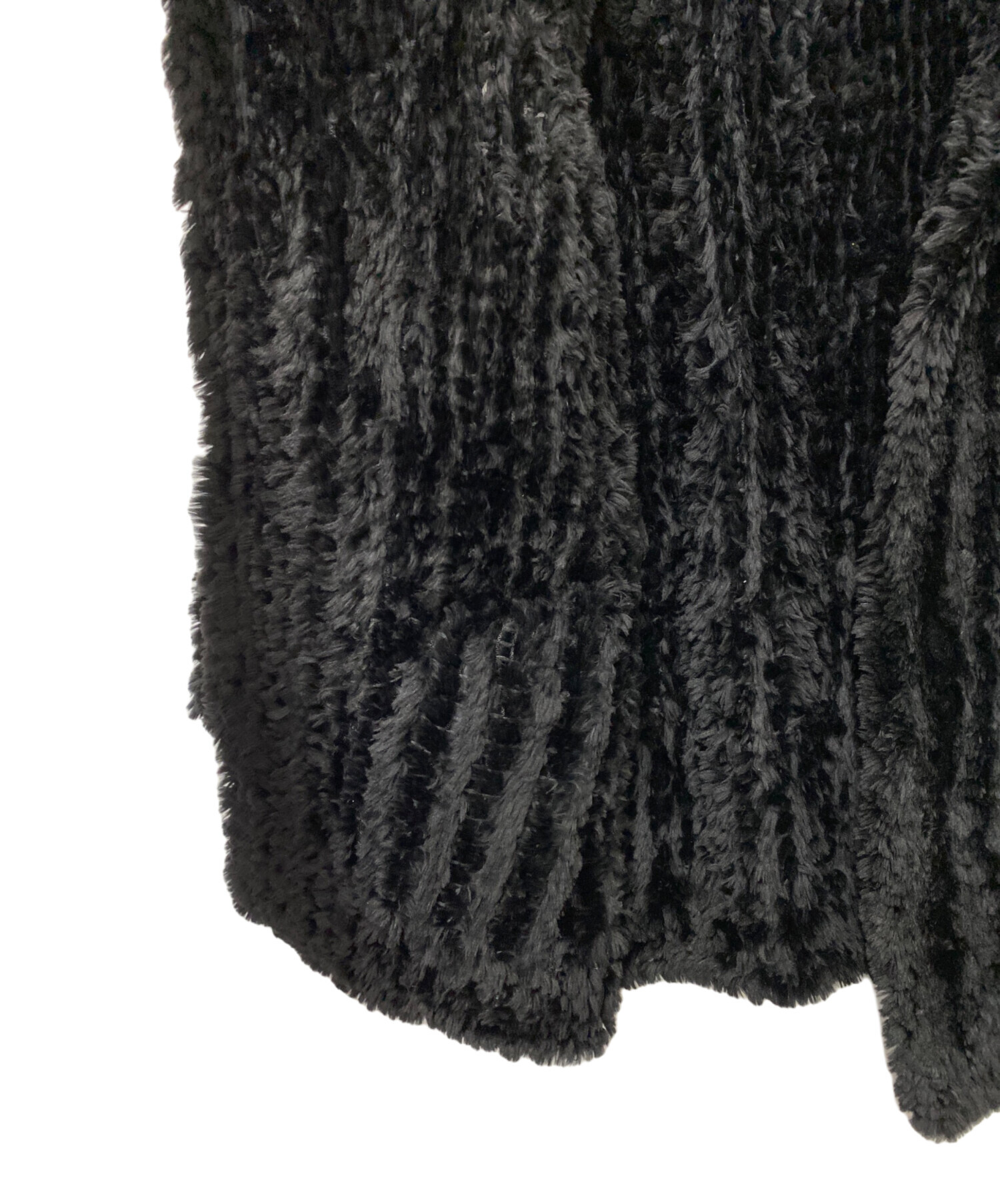 中古・古着通販】Chloe (クロエ) 毛皮ハーフコート ブラック サイズ