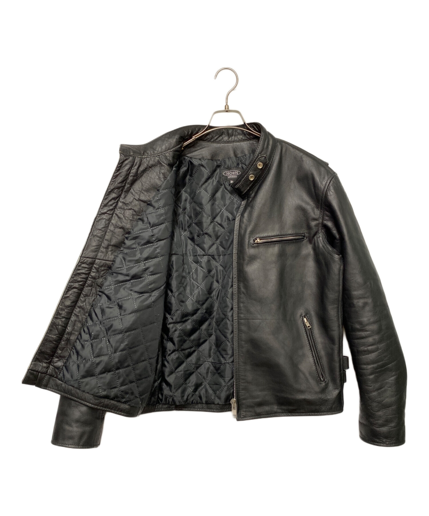 HORN WORKS ライダースジャケット 3L 上野屋 HORN WORKS ライダース