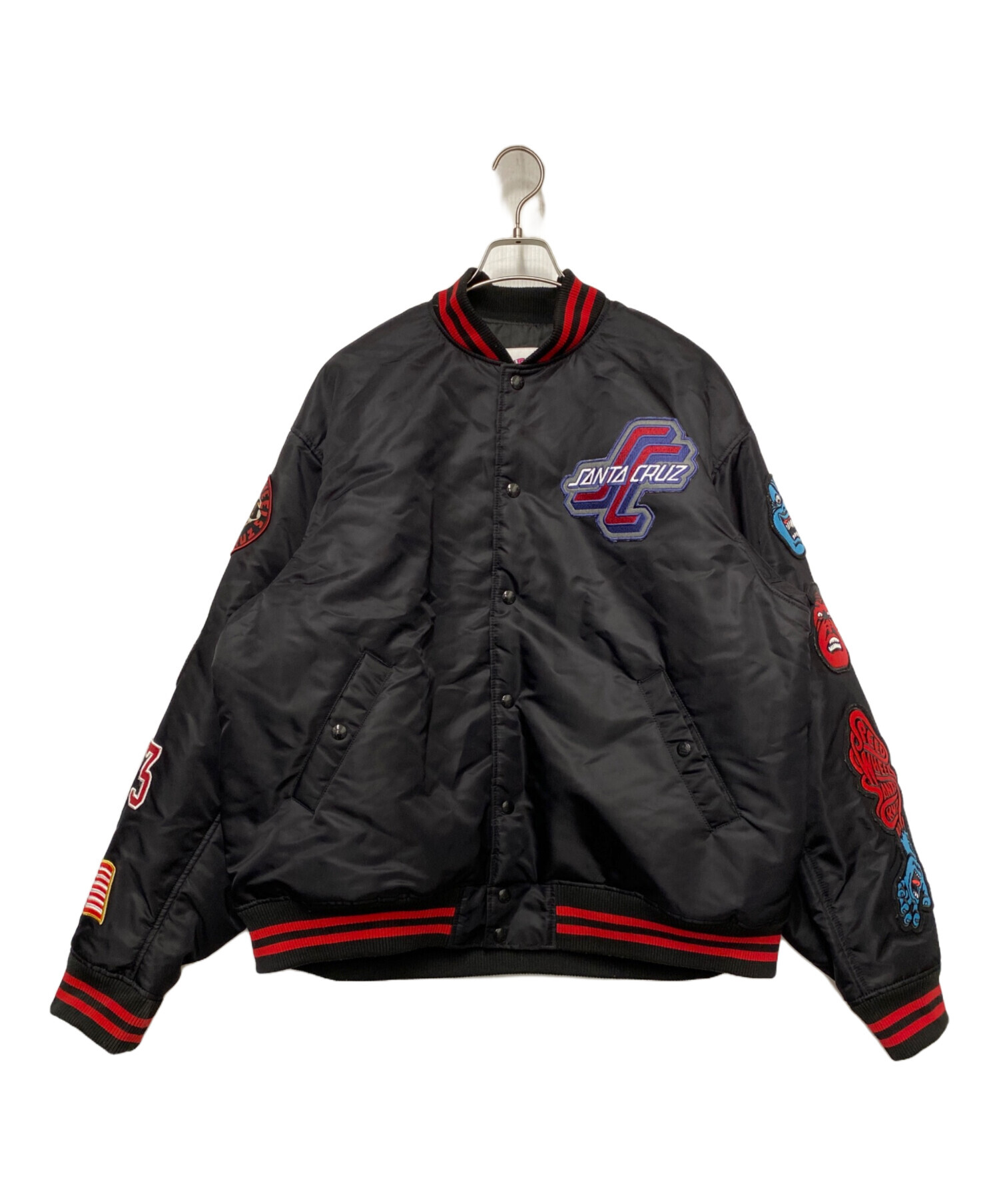 中古・古着通販】SANTA CRUZ (サンタクルーズ) スタジャン ブラック